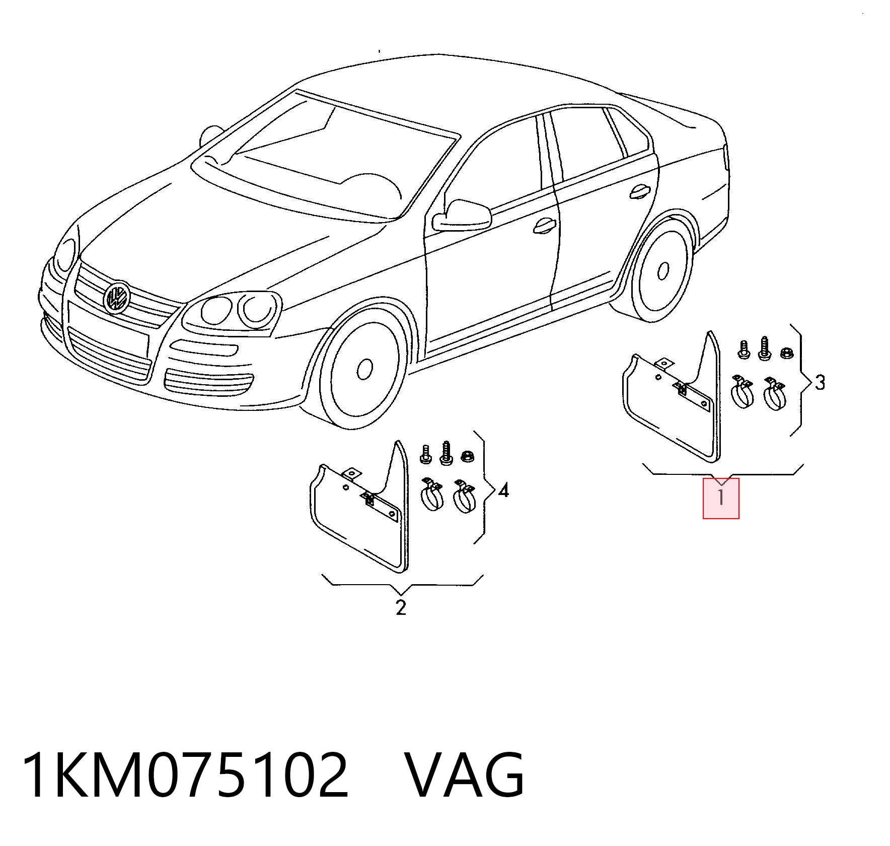Comprar Juego de faldillas traseras Volkswagen Jetta III 1K2 a bajo precio