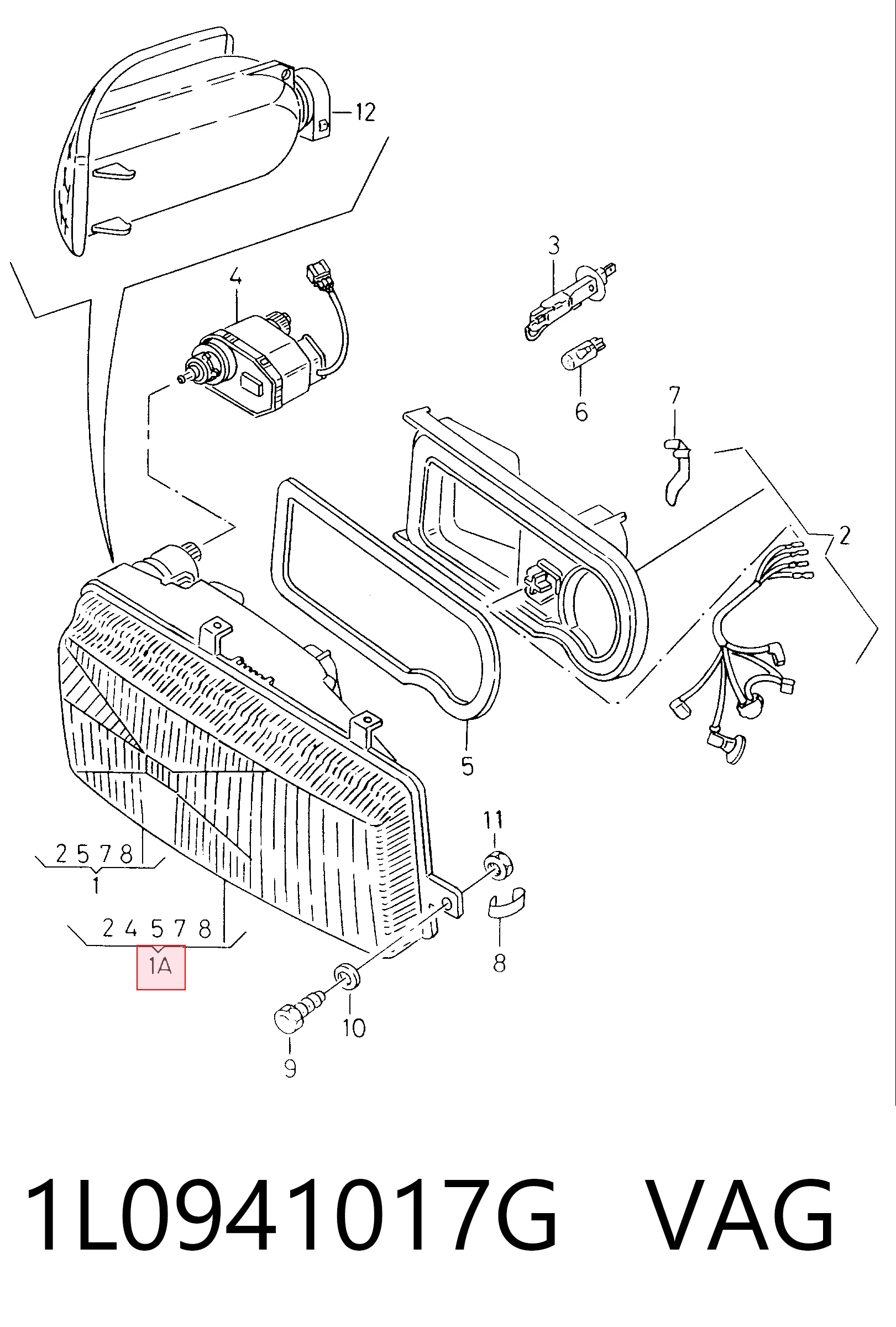 Comprar Faro izquierdo Seat Toledo I 1L