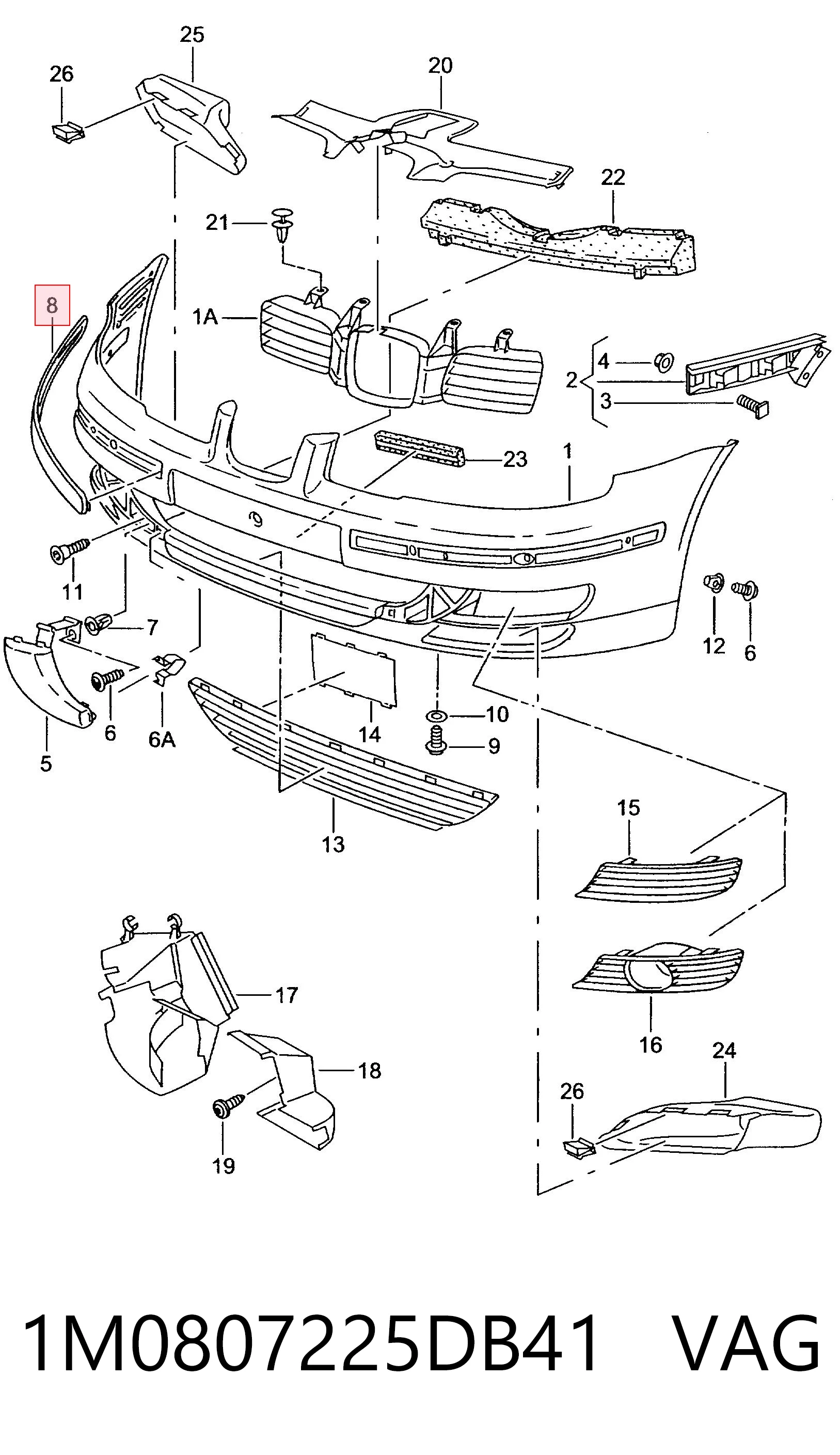 1M0807225DB41 VAG