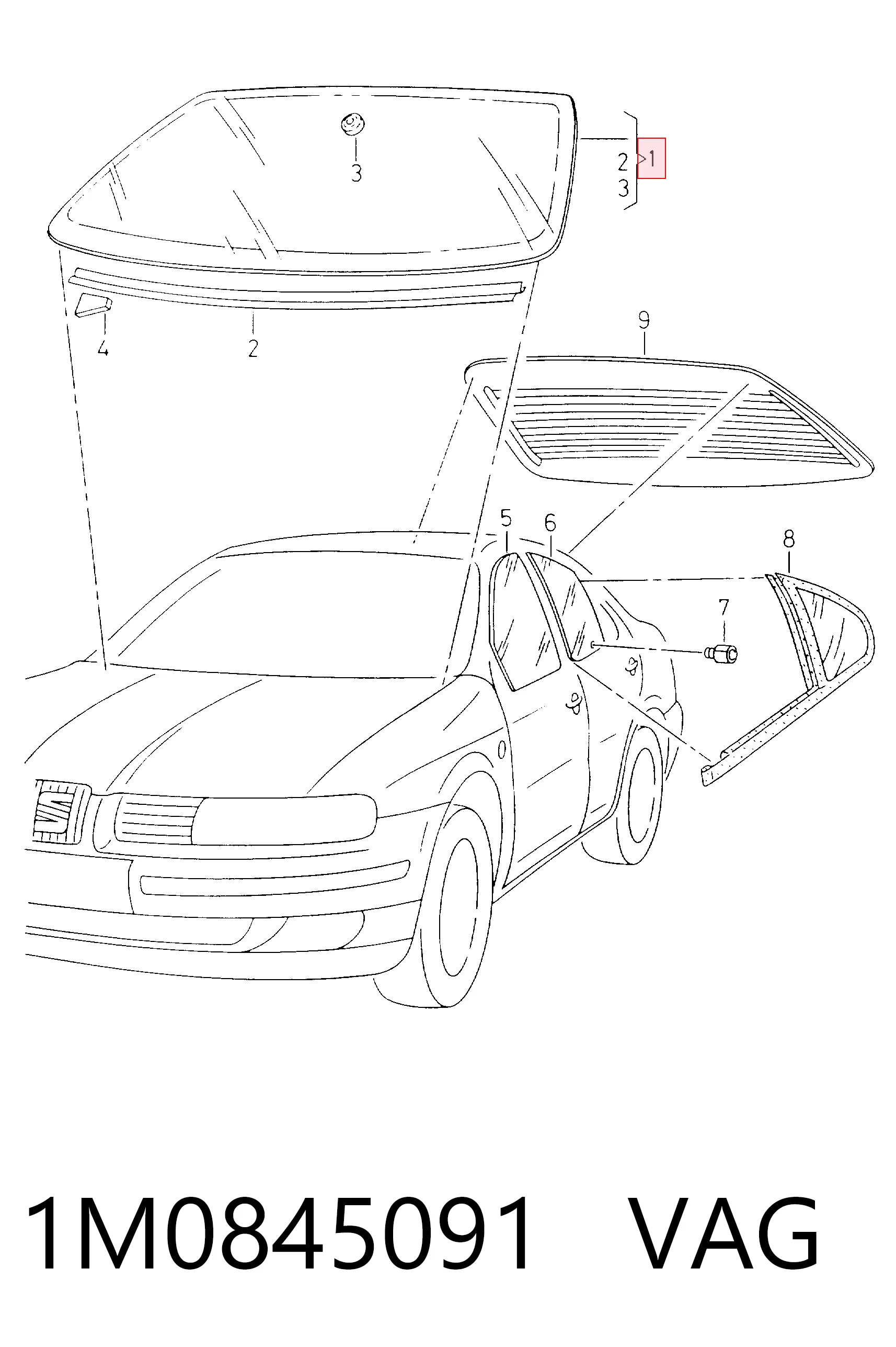  Parabrisas Seat Toledo 2