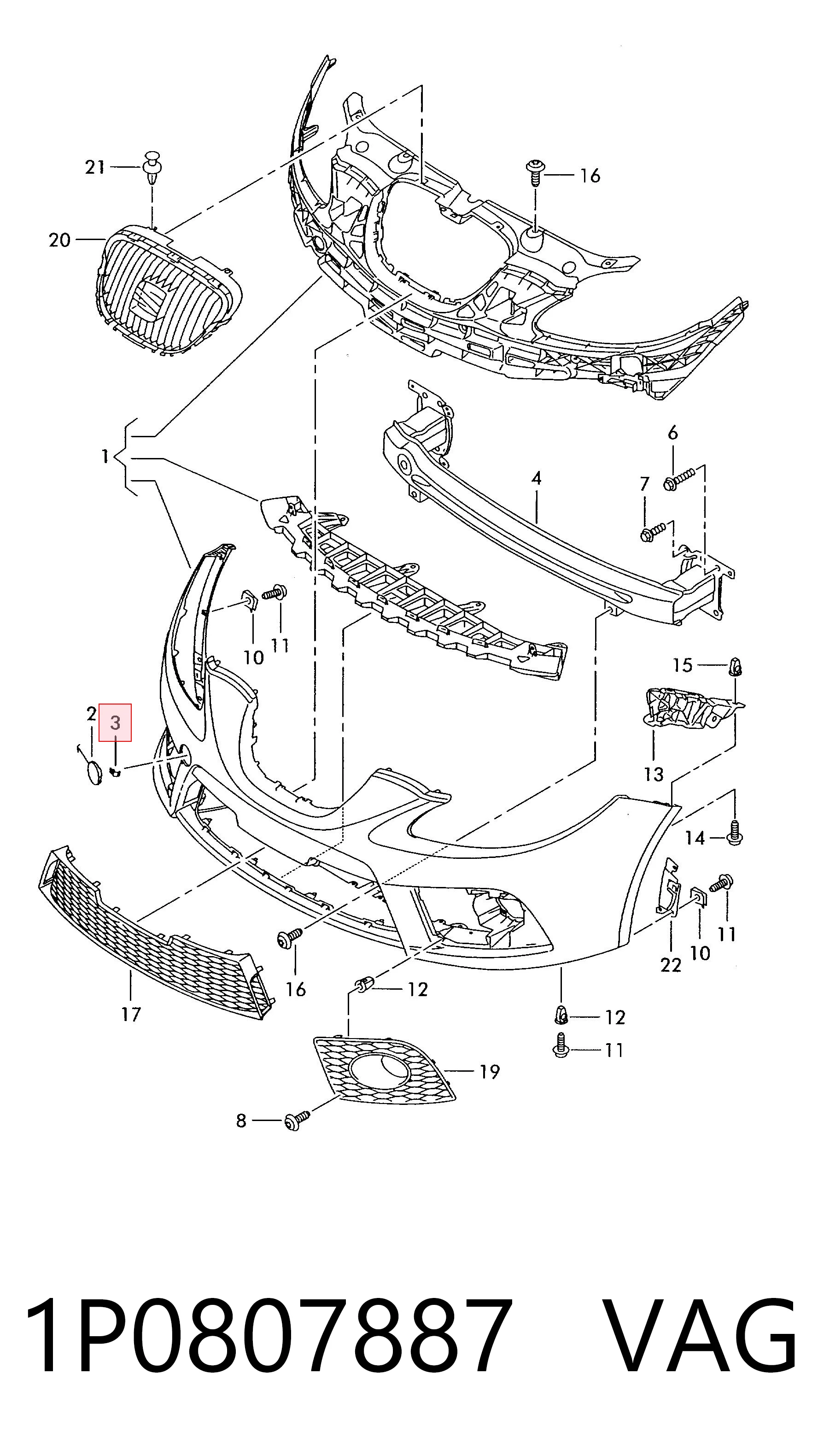 1P0807887 VAG