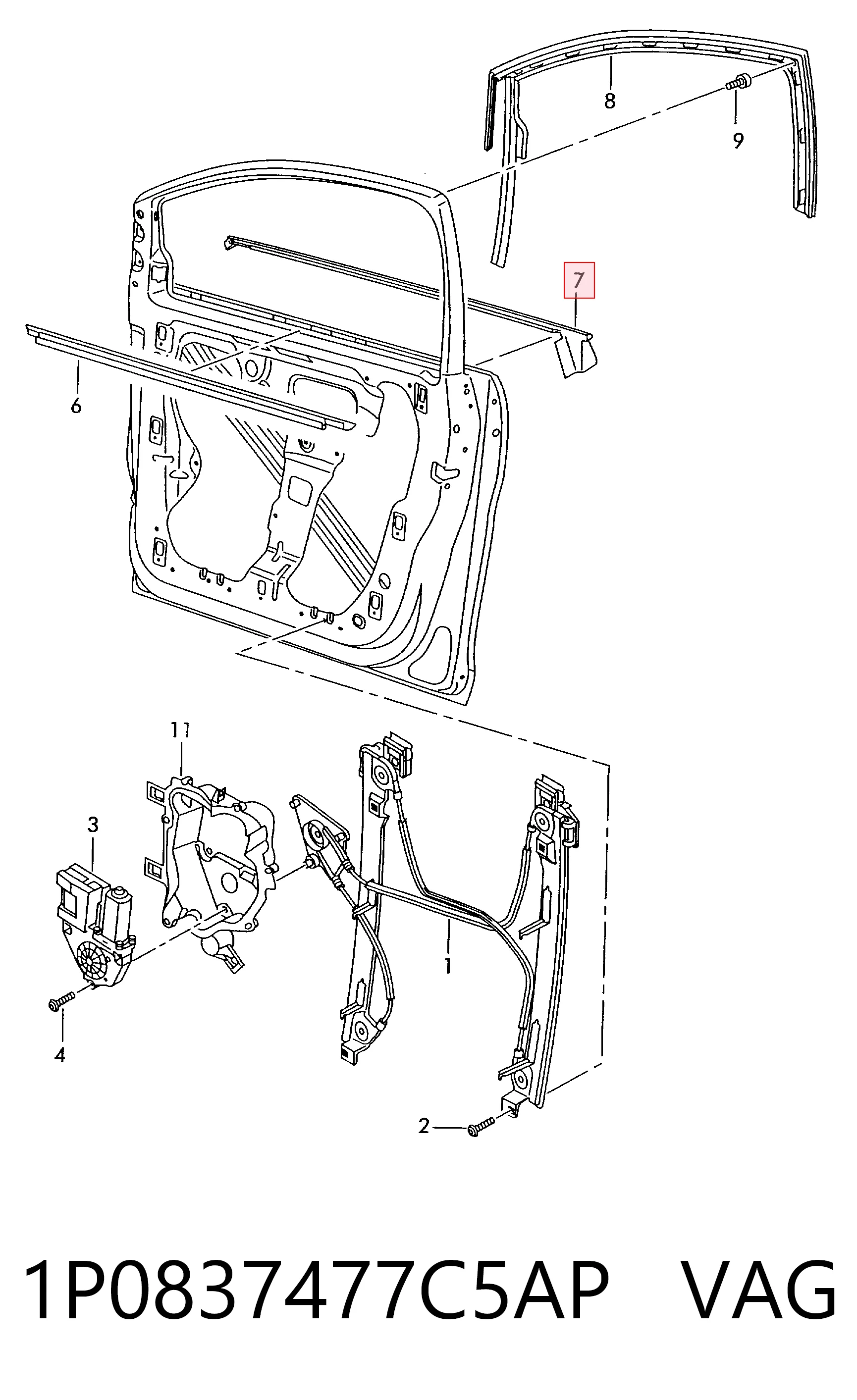 1P0837477C5AP VAG