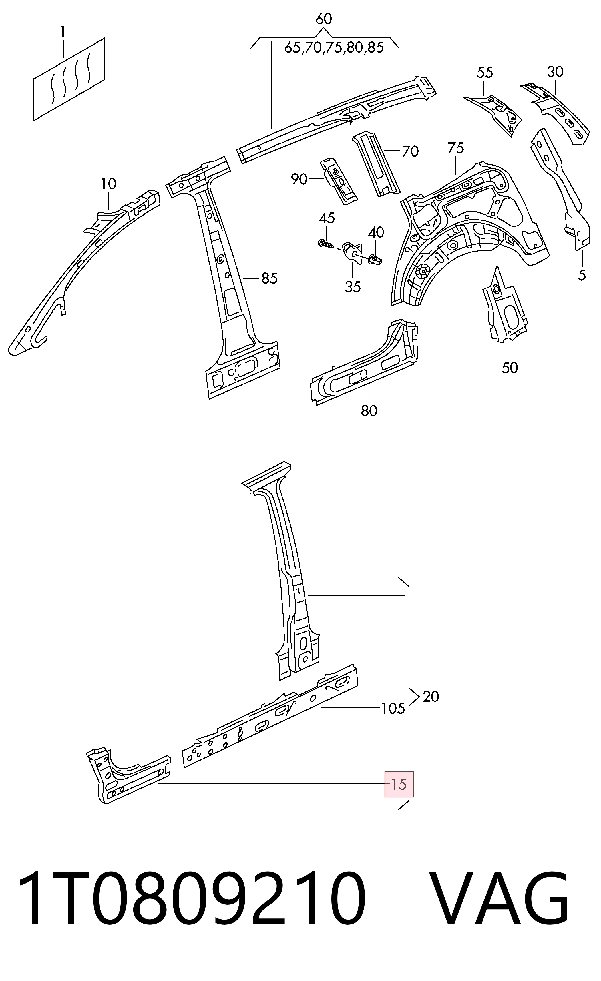 1T0809210 VAG