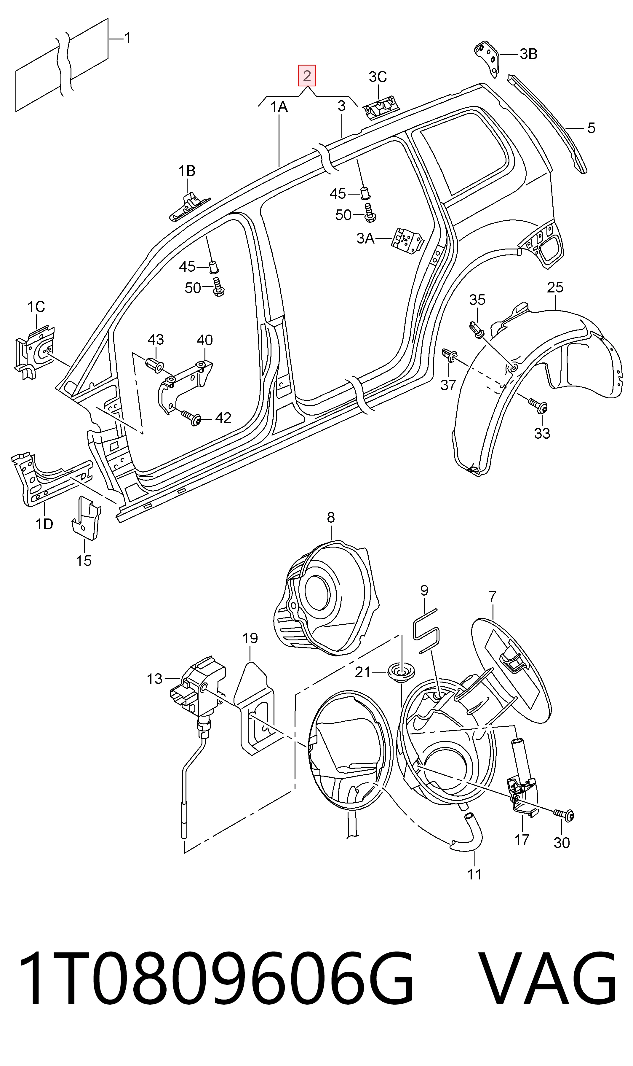 1T0809606G VAG