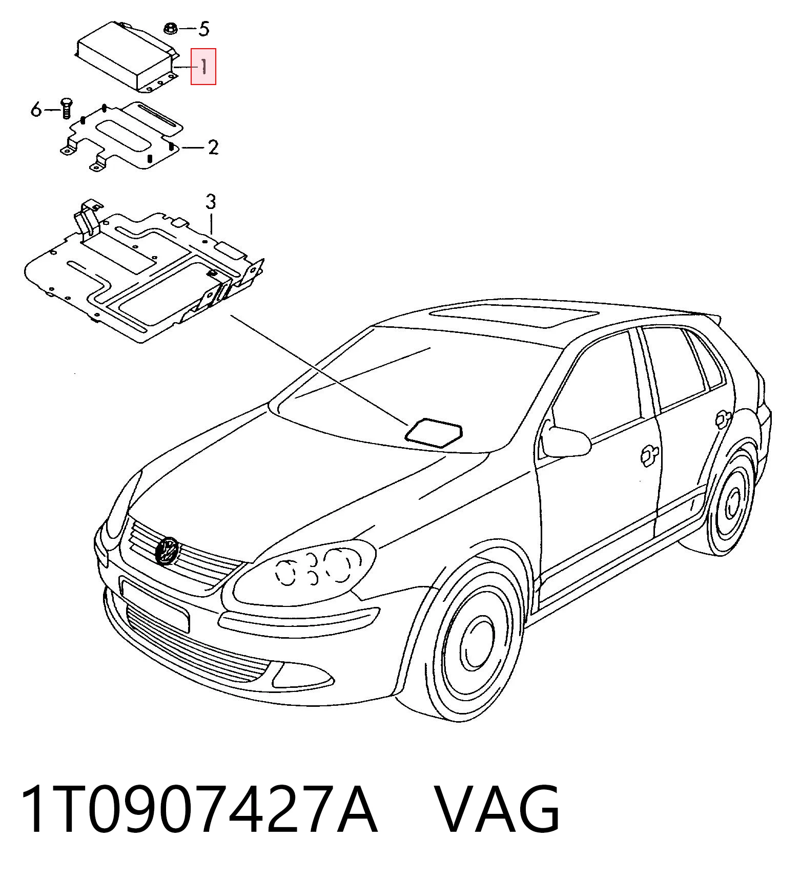 1T0907427A VAG