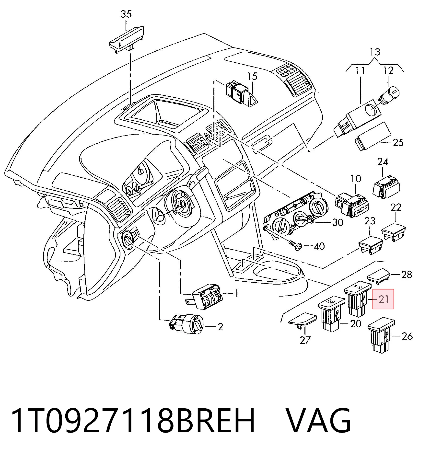 1T0927118BREH VAG