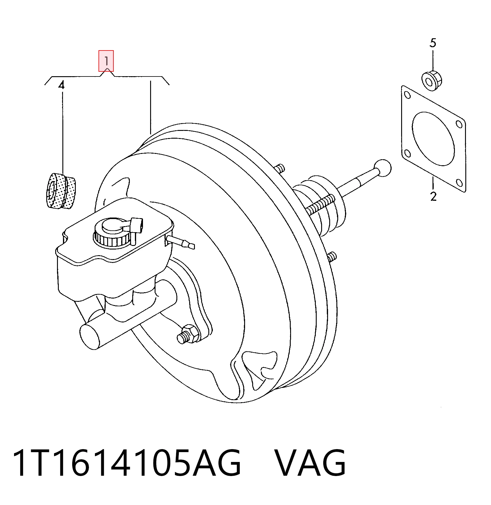 Servofreno Volkswagen Caddy III familiar (2KB, 2KJ, 2CB, 2CJ) (2004 - 2015) precio, desde 65,34 EUR