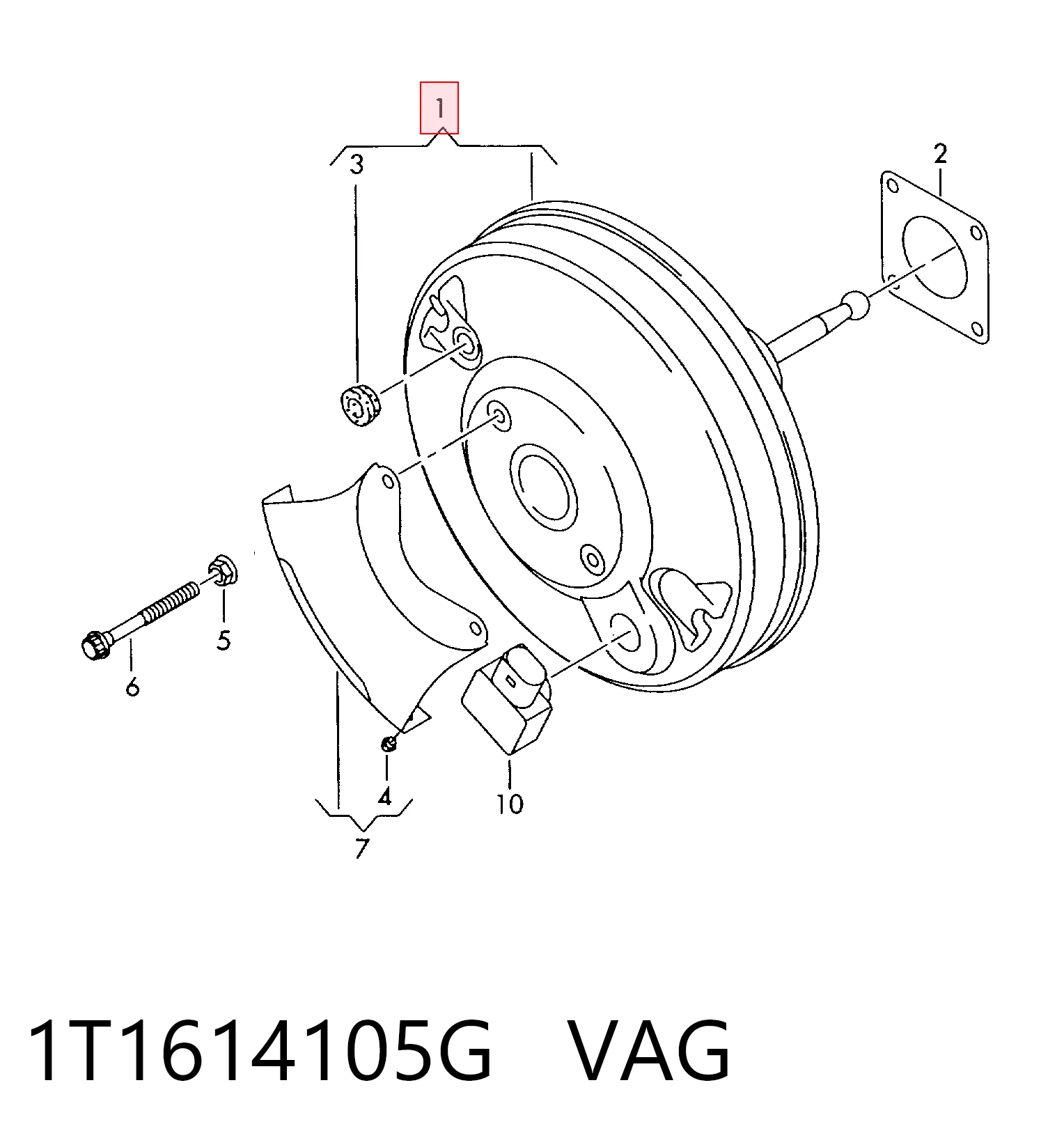 Comprar Servofreno Volkswagen Caddy III 2KB, 2KJ, 2CB, 2CJ