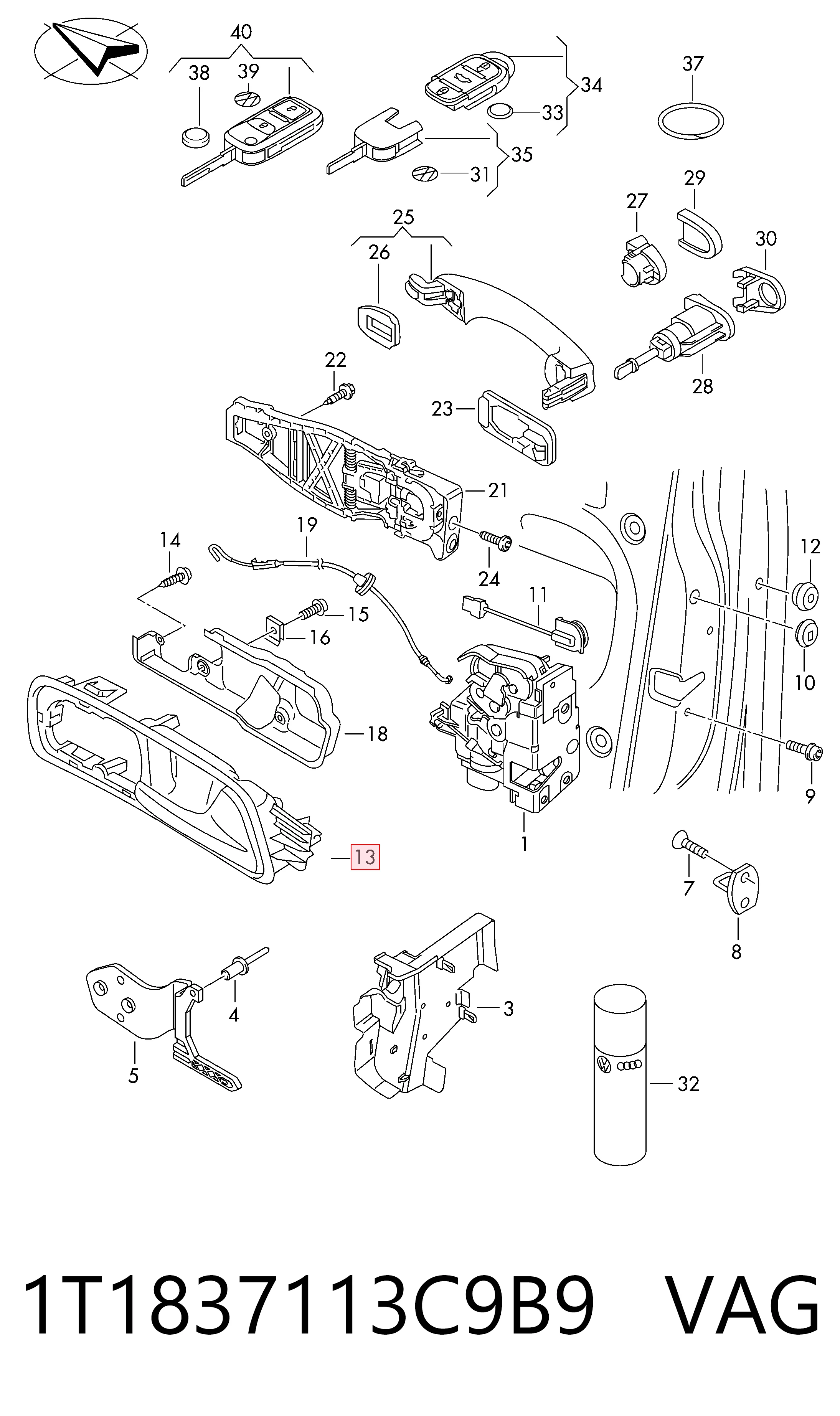 1T1837113C9B9 VAG