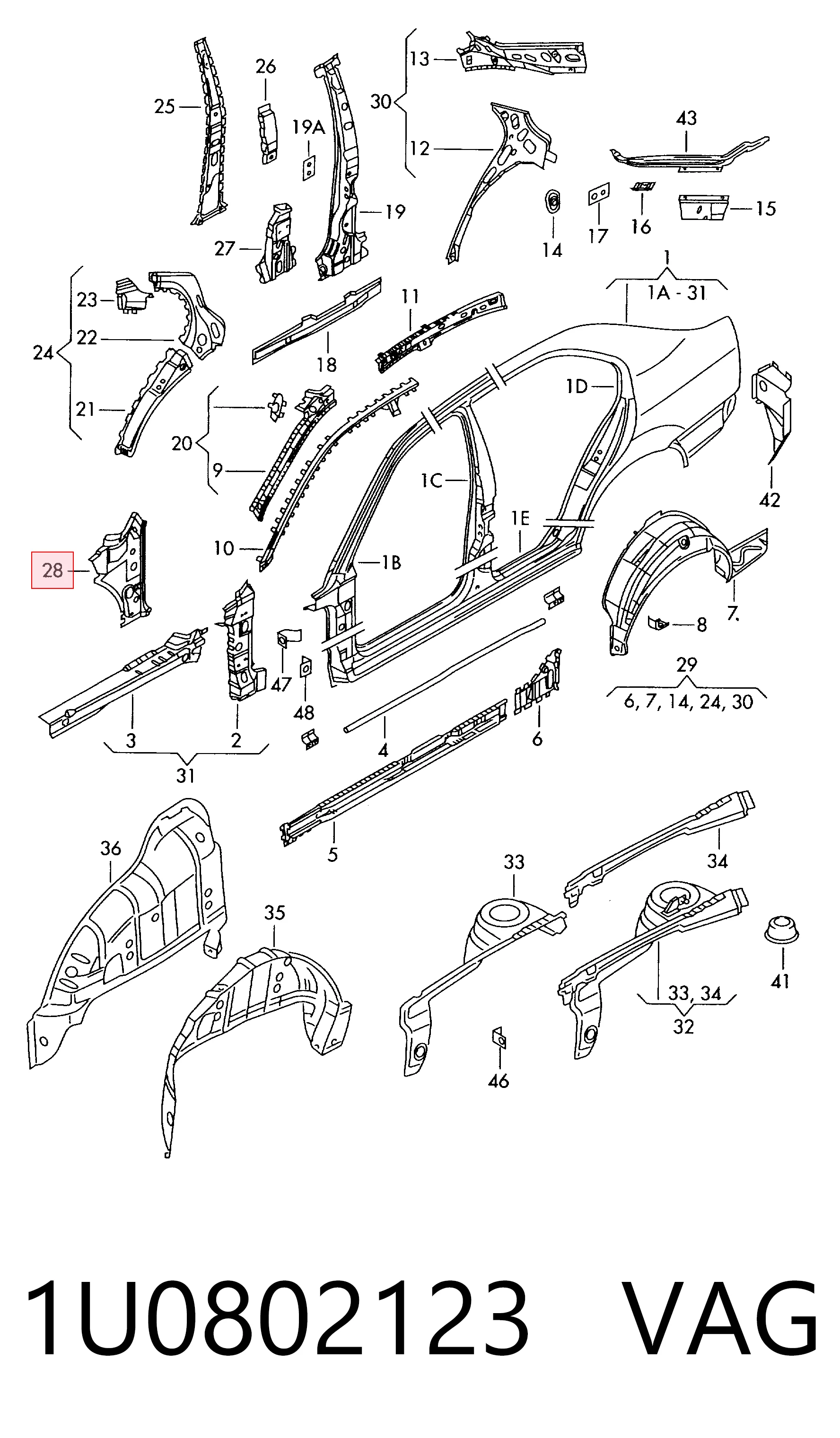 1U0802123 VAG