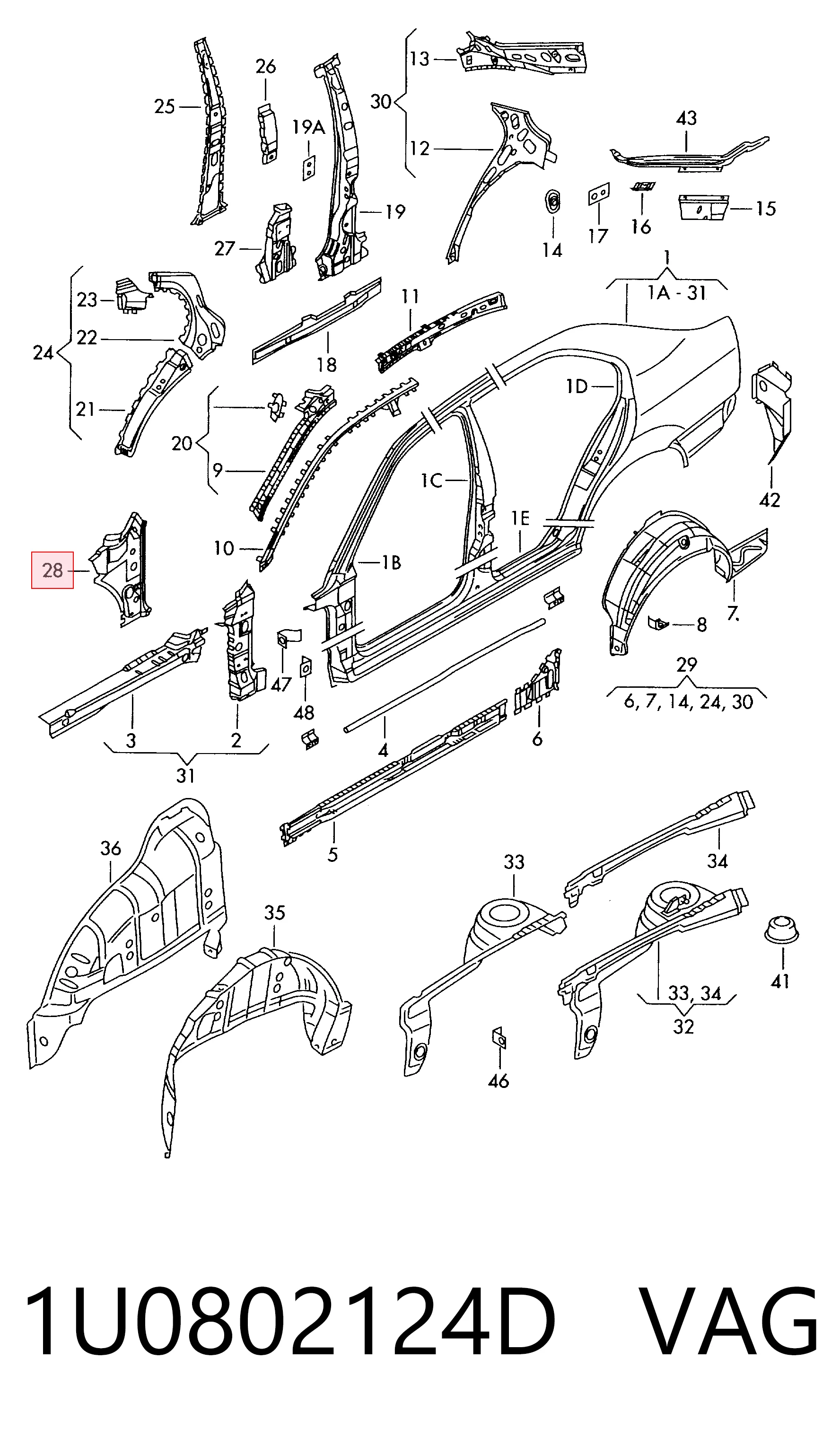 1U0802124D VAG