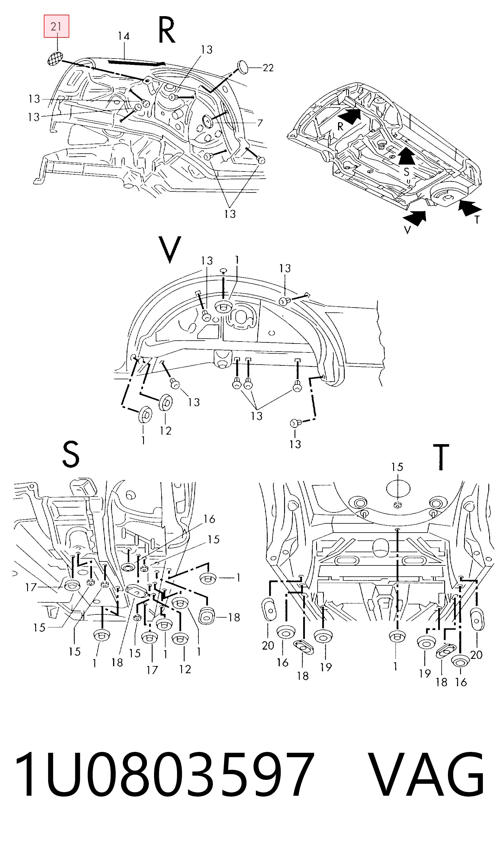 1U0803597 VAG 
