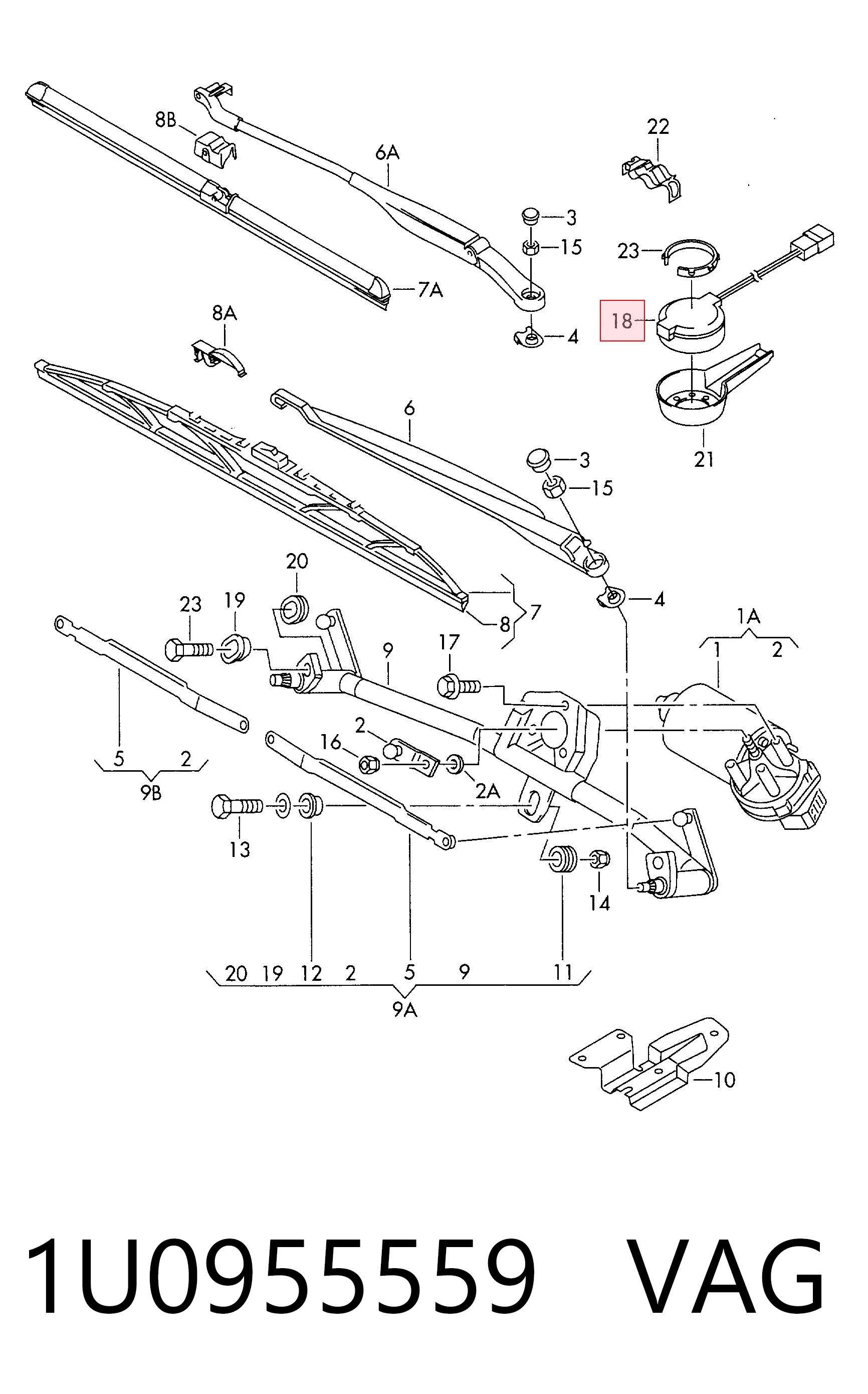 Sensor de lluvia para Seat Toledo II 1M2