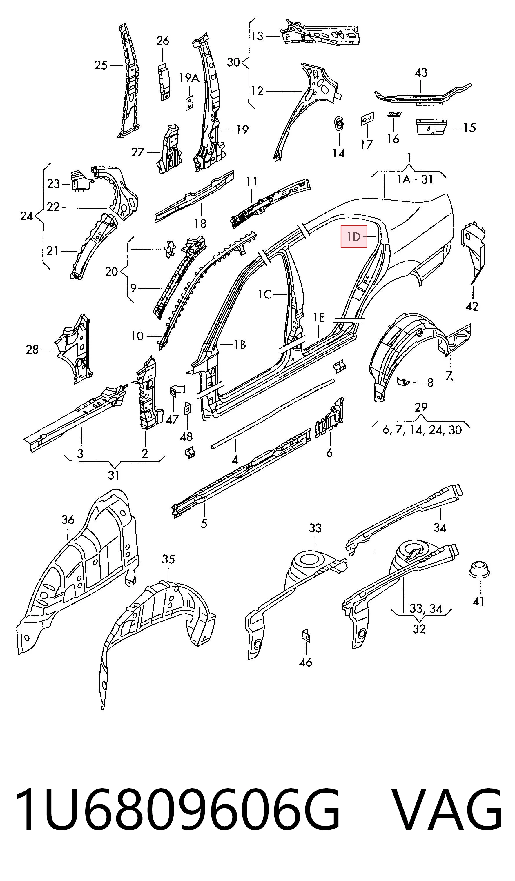 1U6809606G VAG
