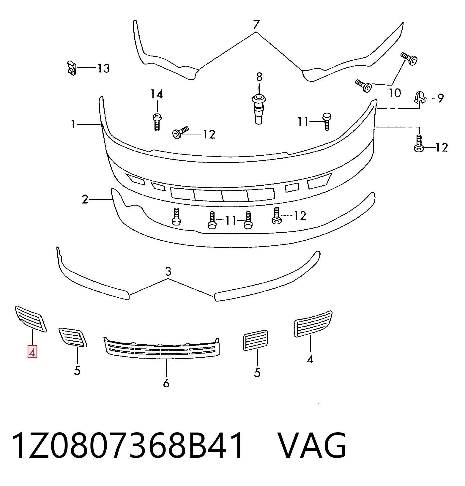 1Z0807368B41 VAG