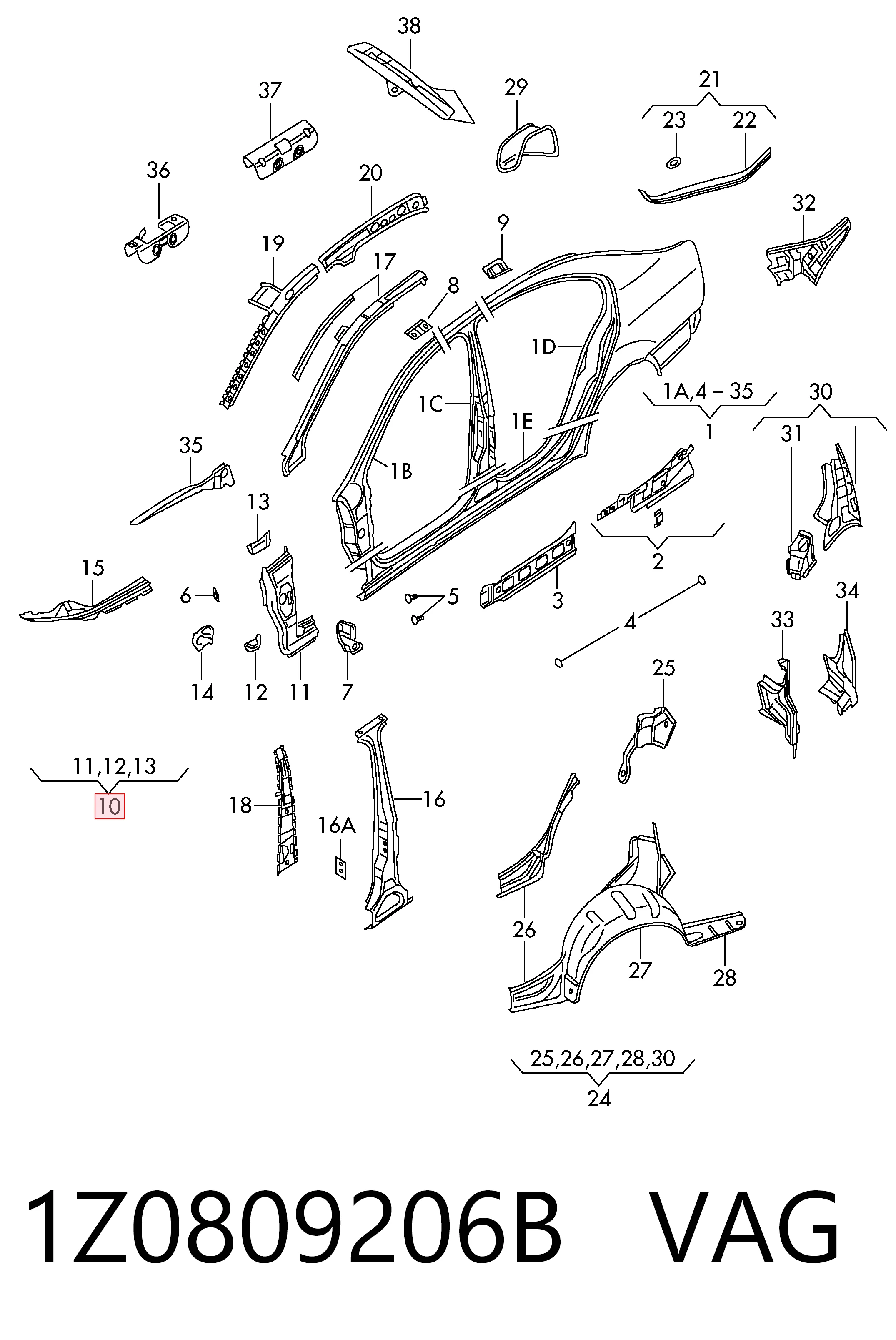 1Z0809206B VAG