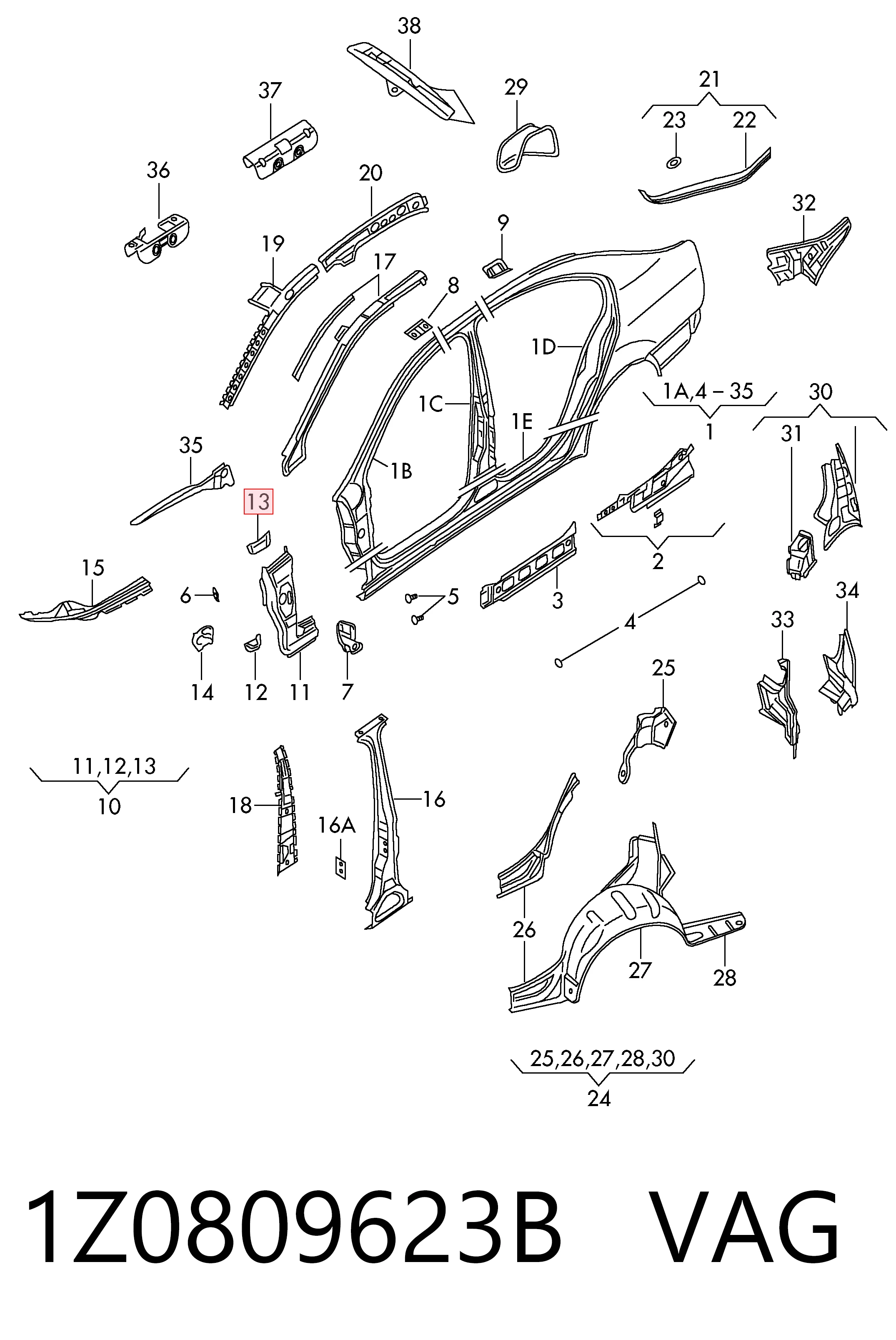 1Z0809623B VAG