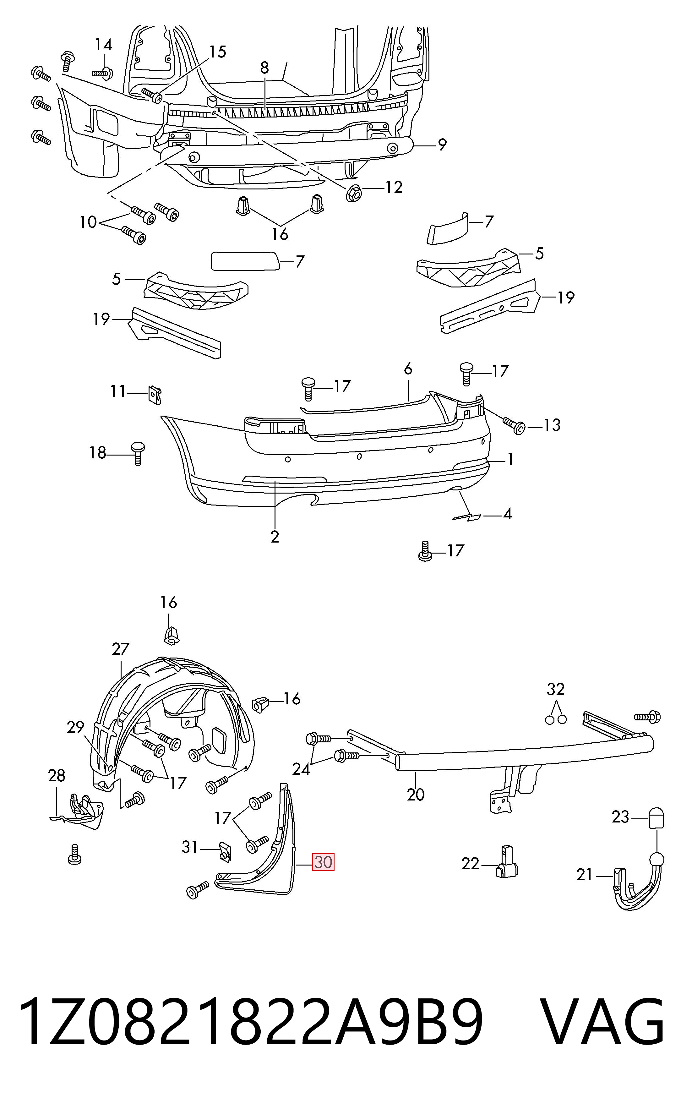 1Z0821822A9B9 VAG