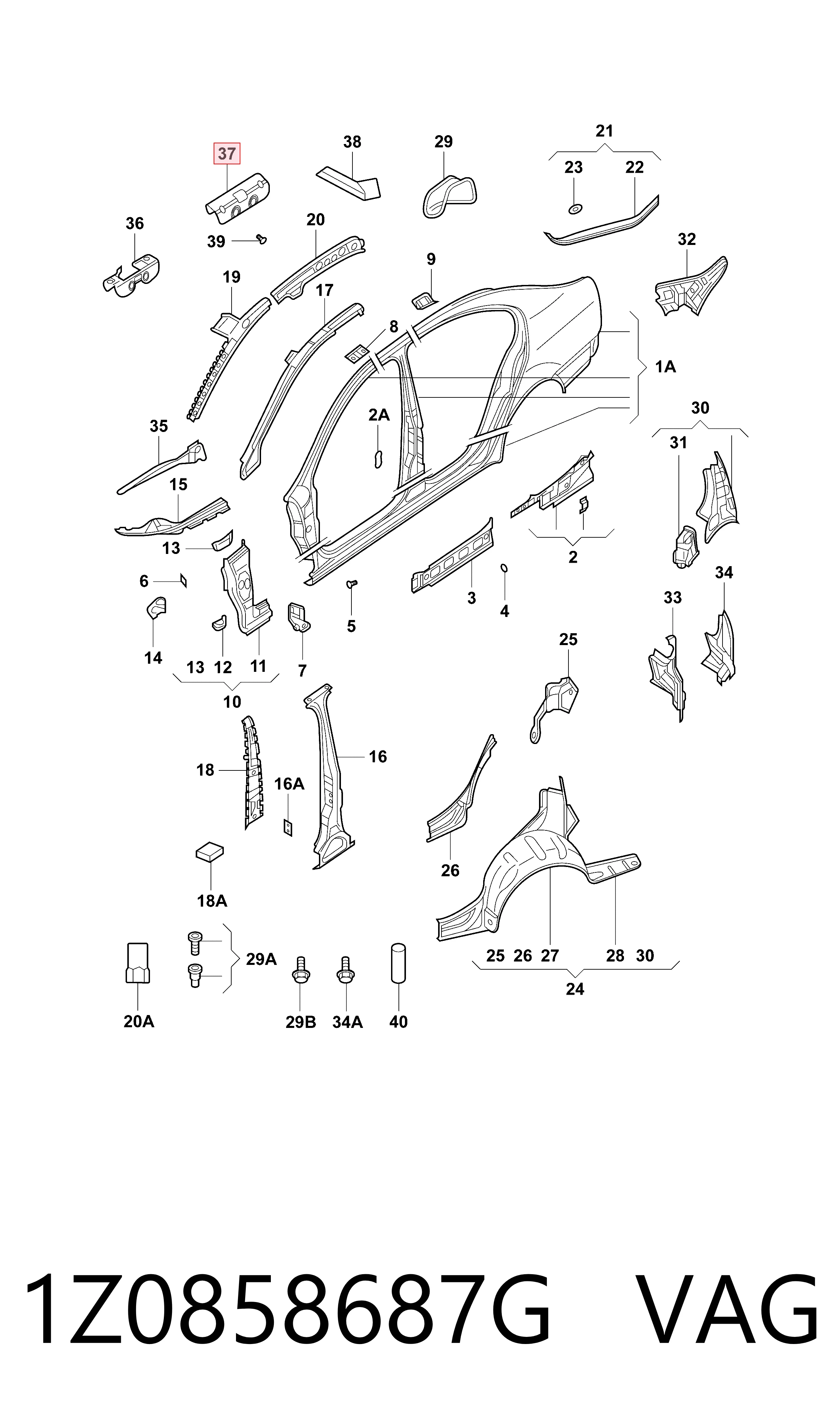 1Z0858687G VAG 