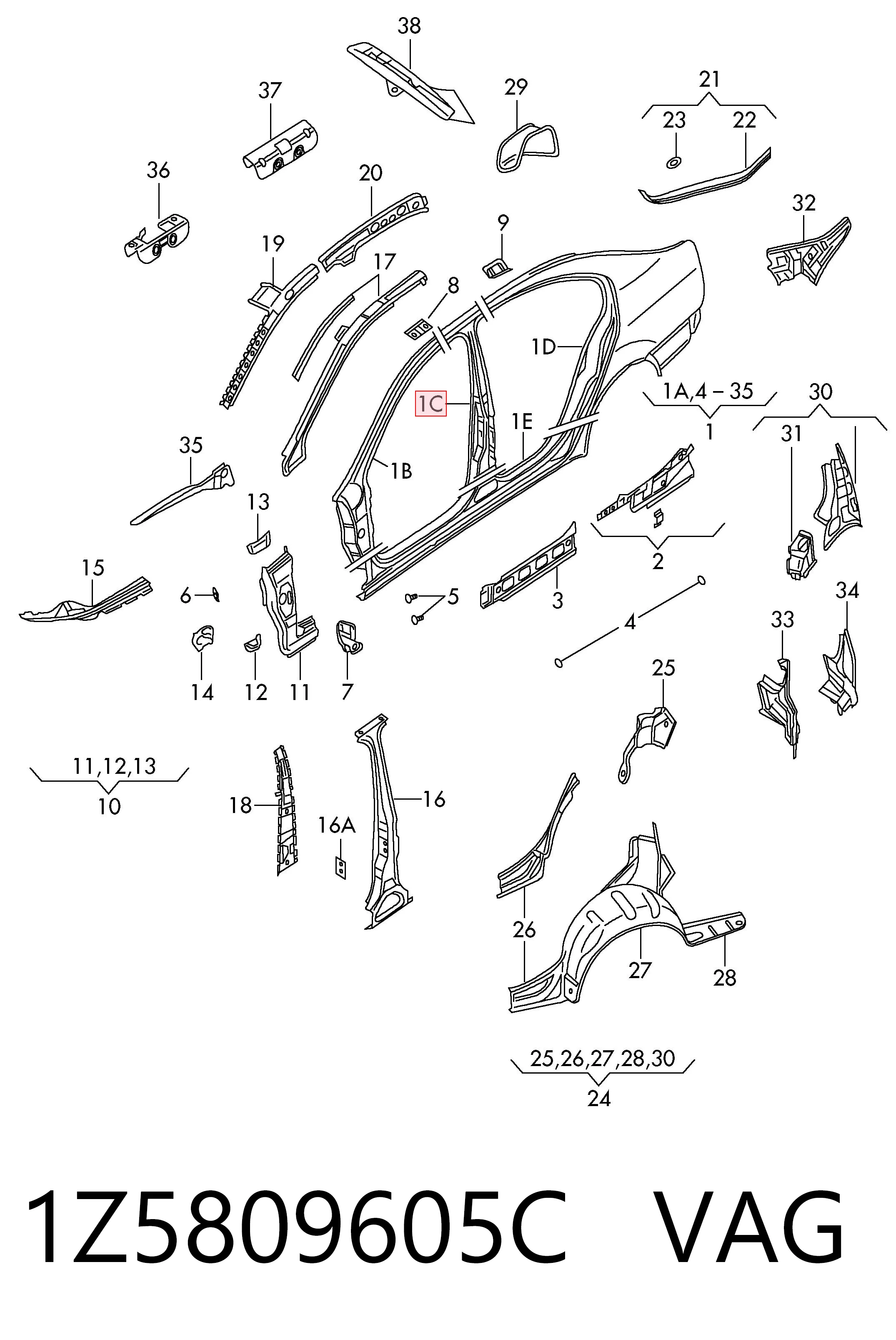 1Z5809605C VAG