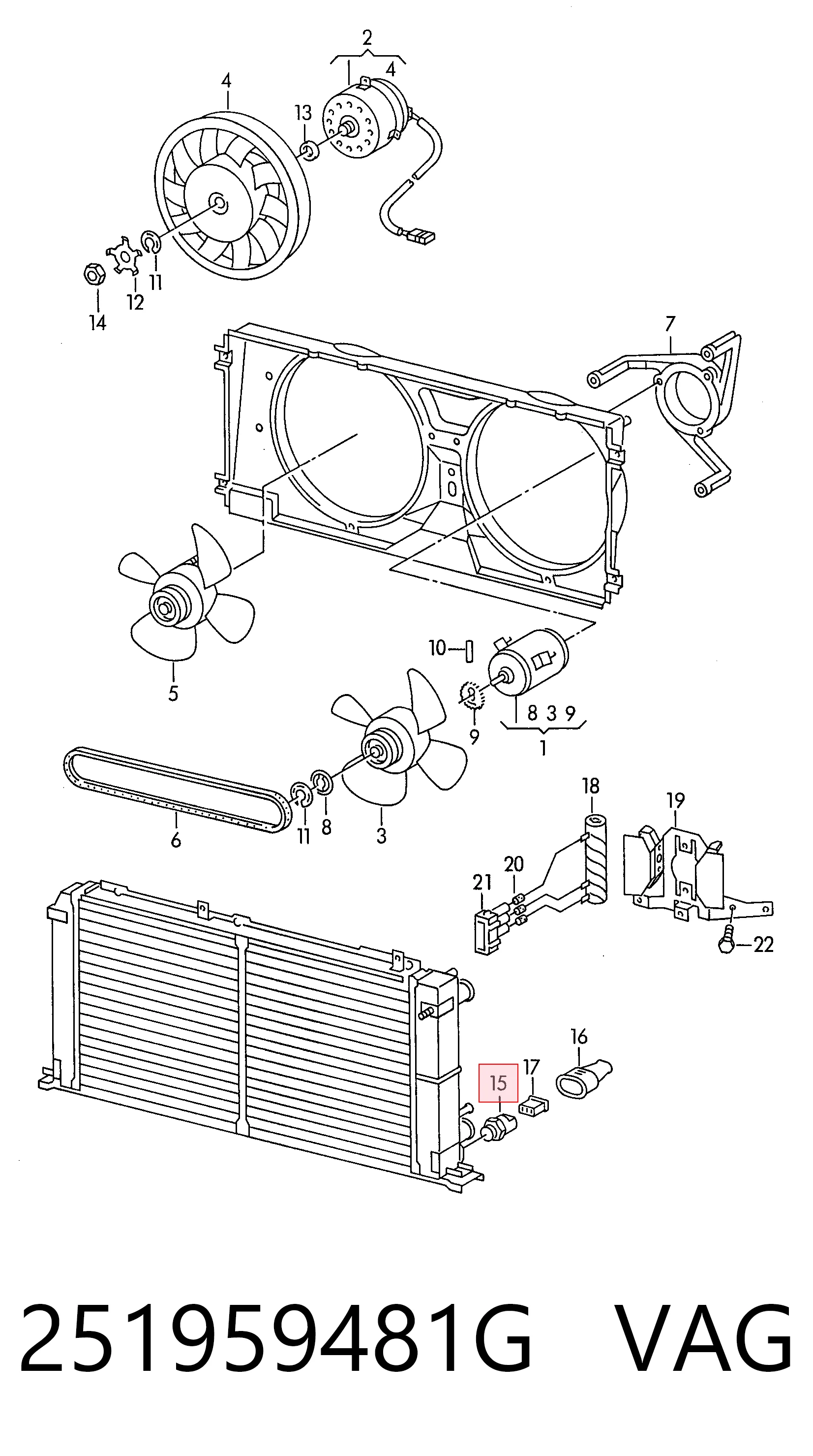 Sensor de temperatura del refrigerante para Audi A8  (4D2, 4D8)