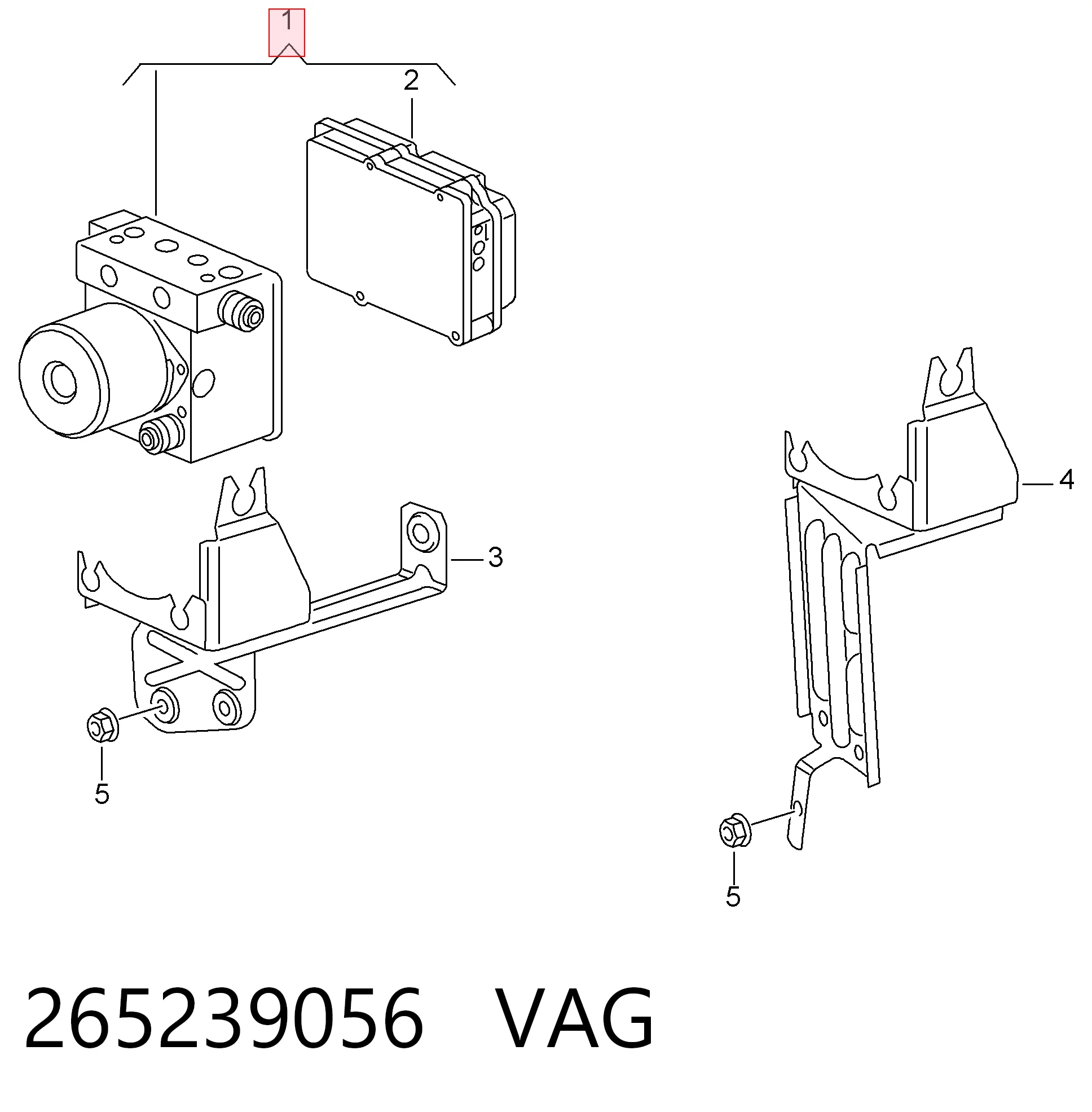 Bloque hidráulico ABS Volkswagen Polo V hatchback (6R1, 6C1) (2009 - 2022) precio, desde 69,70 EUR
