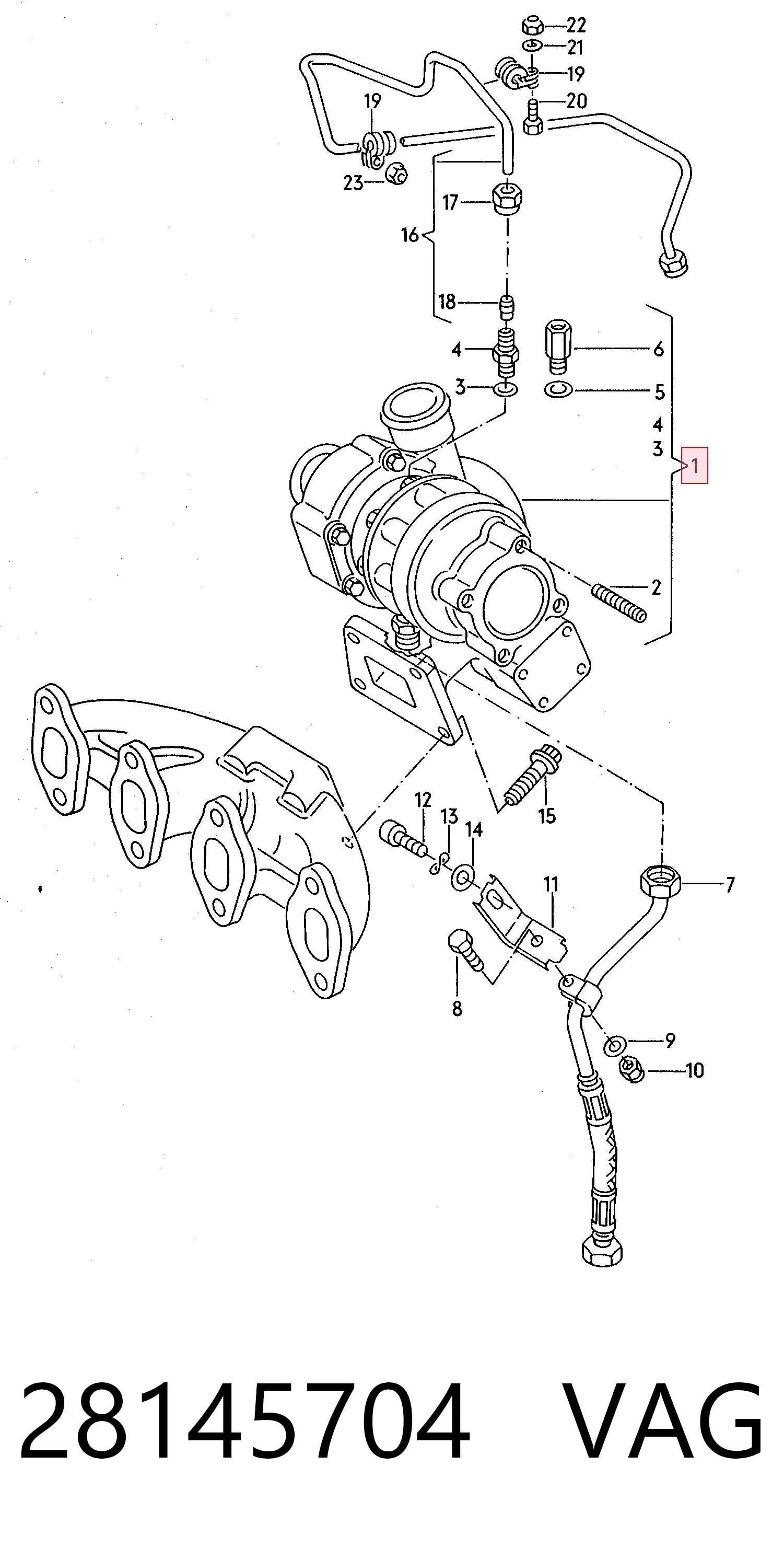 Turbocompresor Audi 80 B4 sedán (8C2) (1991 - 1994) precio, desde 159,72 EUR
