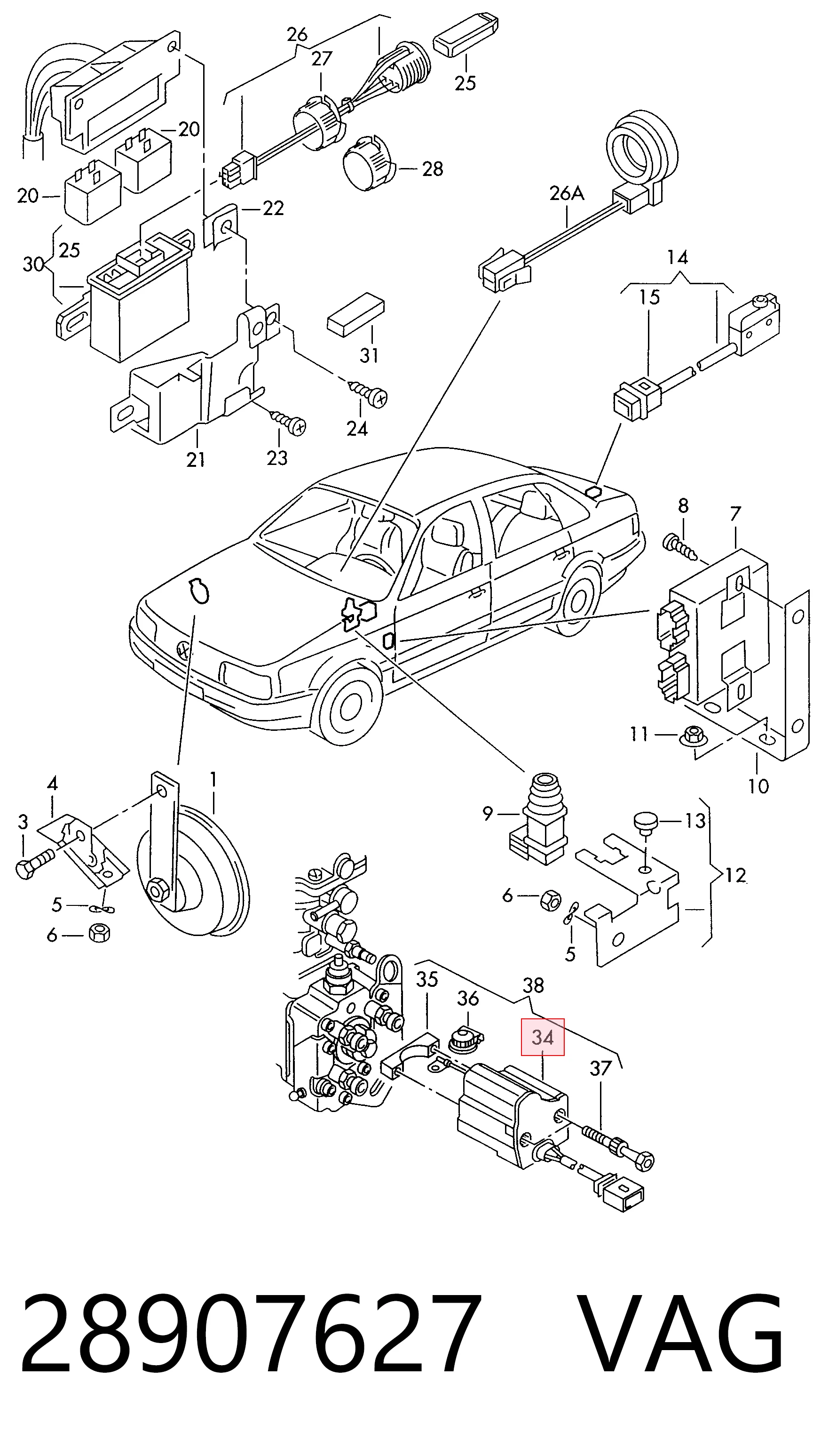 0281005004 Bosch Válvula de corte de combustible de la bomba de inyección