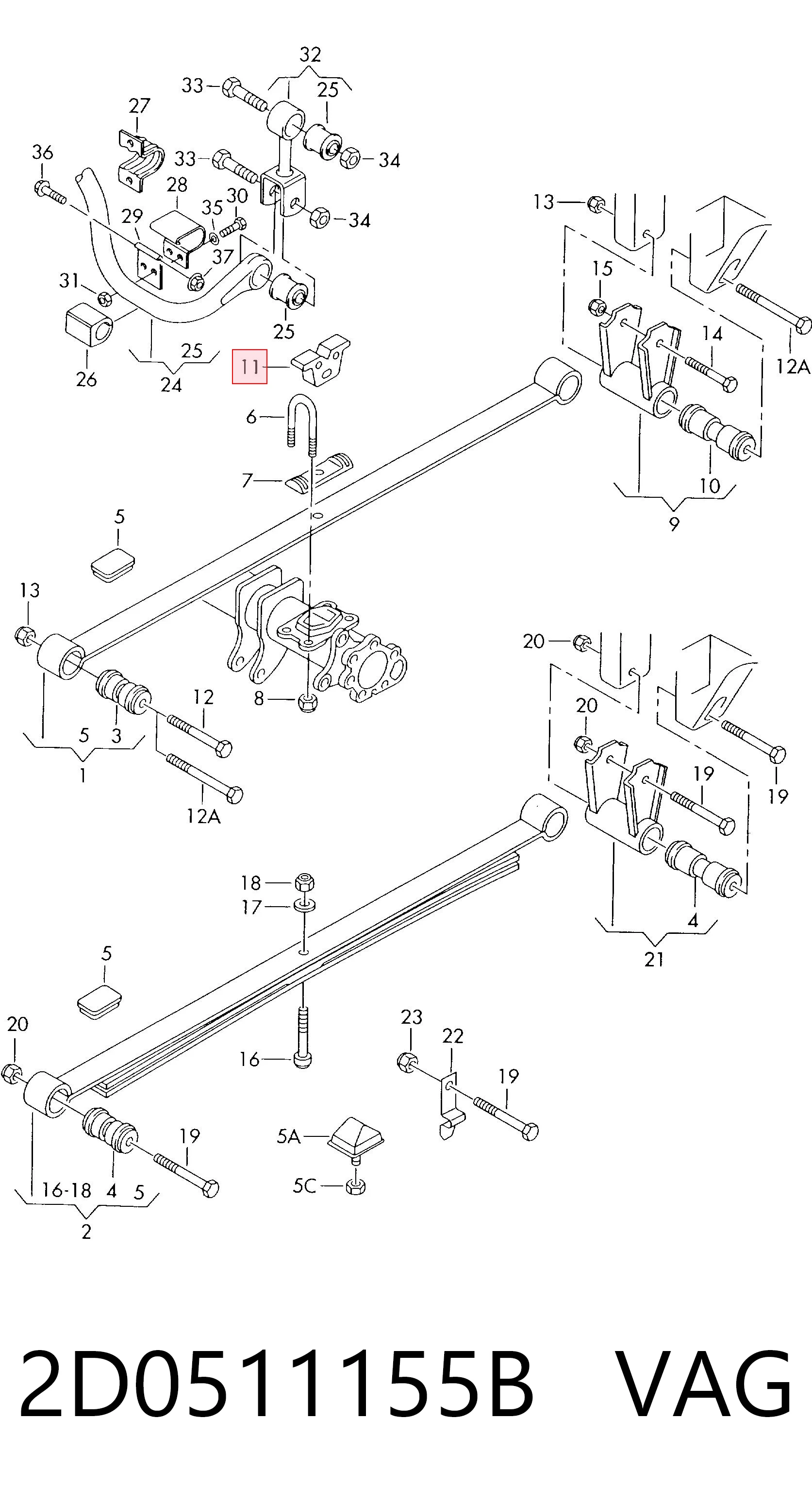 2D0511155B VAG