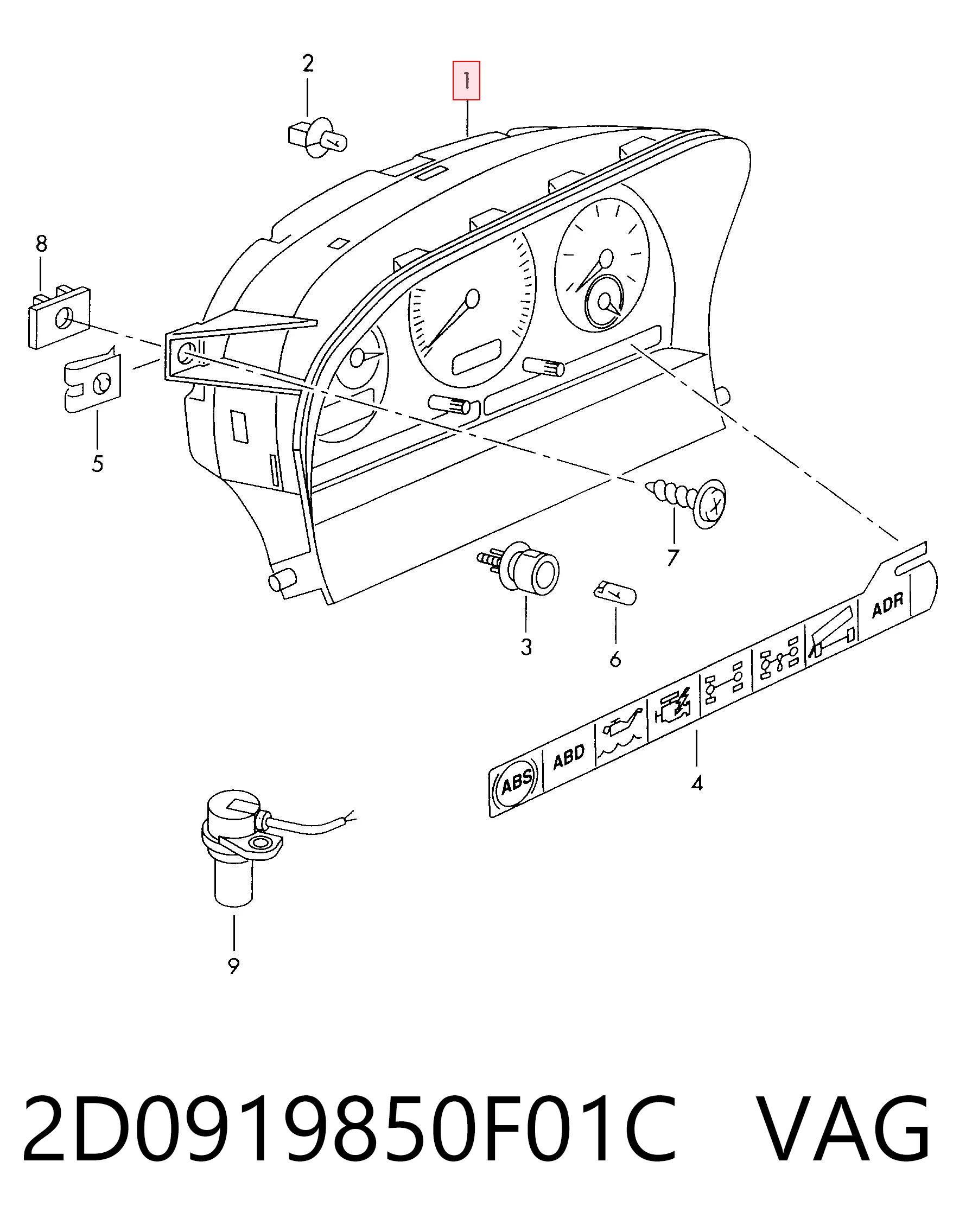 2D0919850F01C VAG