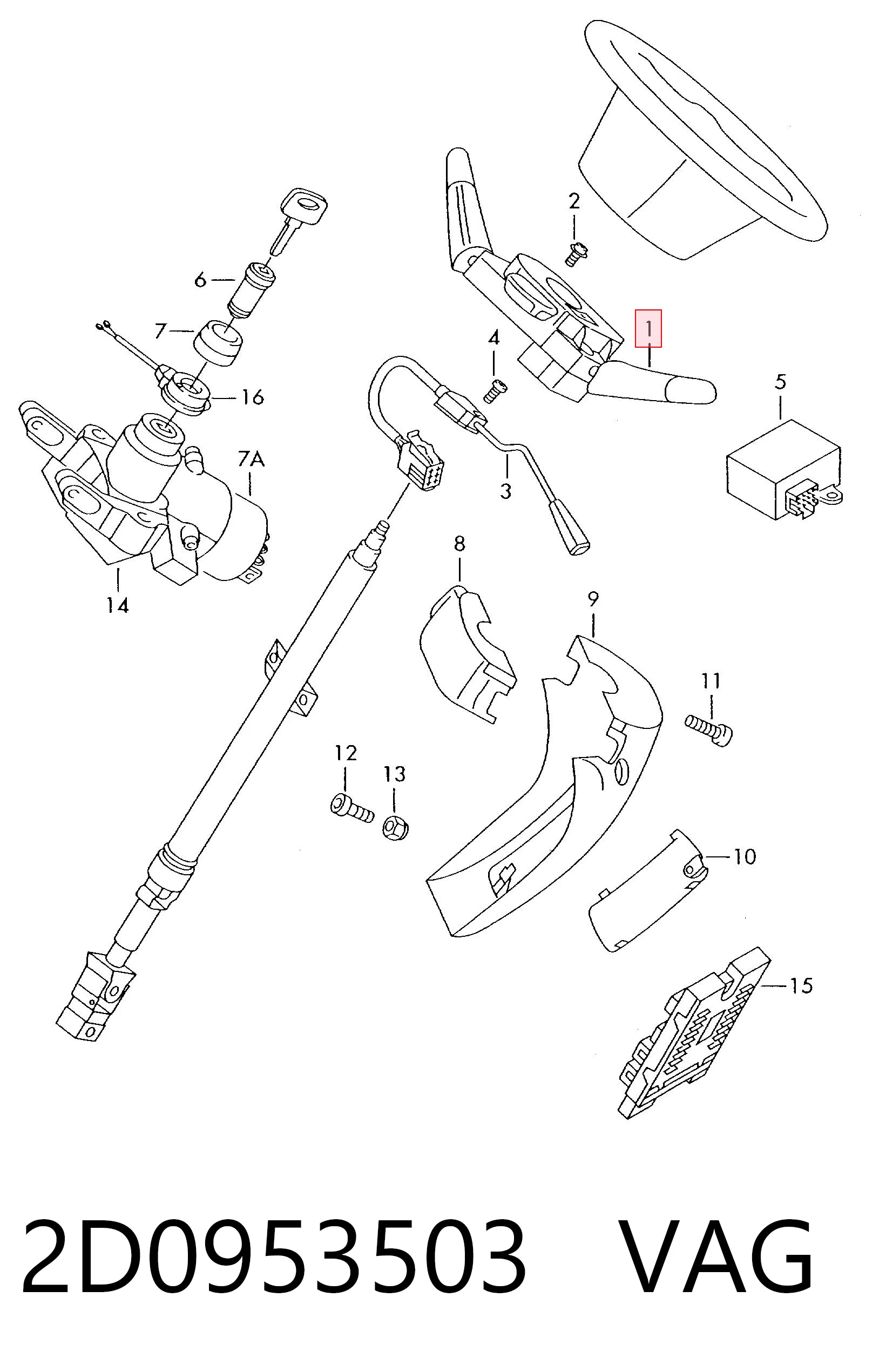 2D0953503 VAG