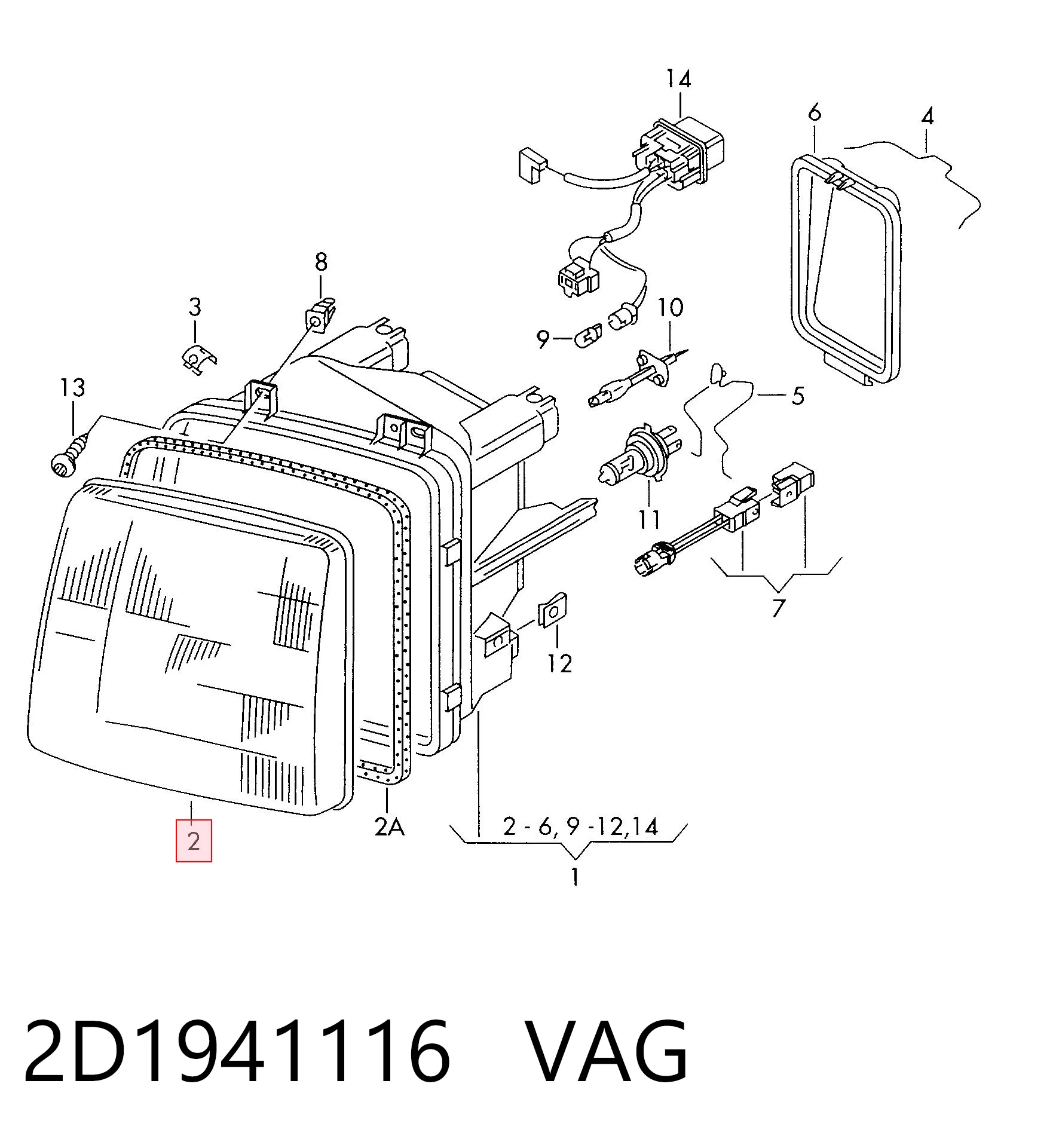 2D1941116 VAG