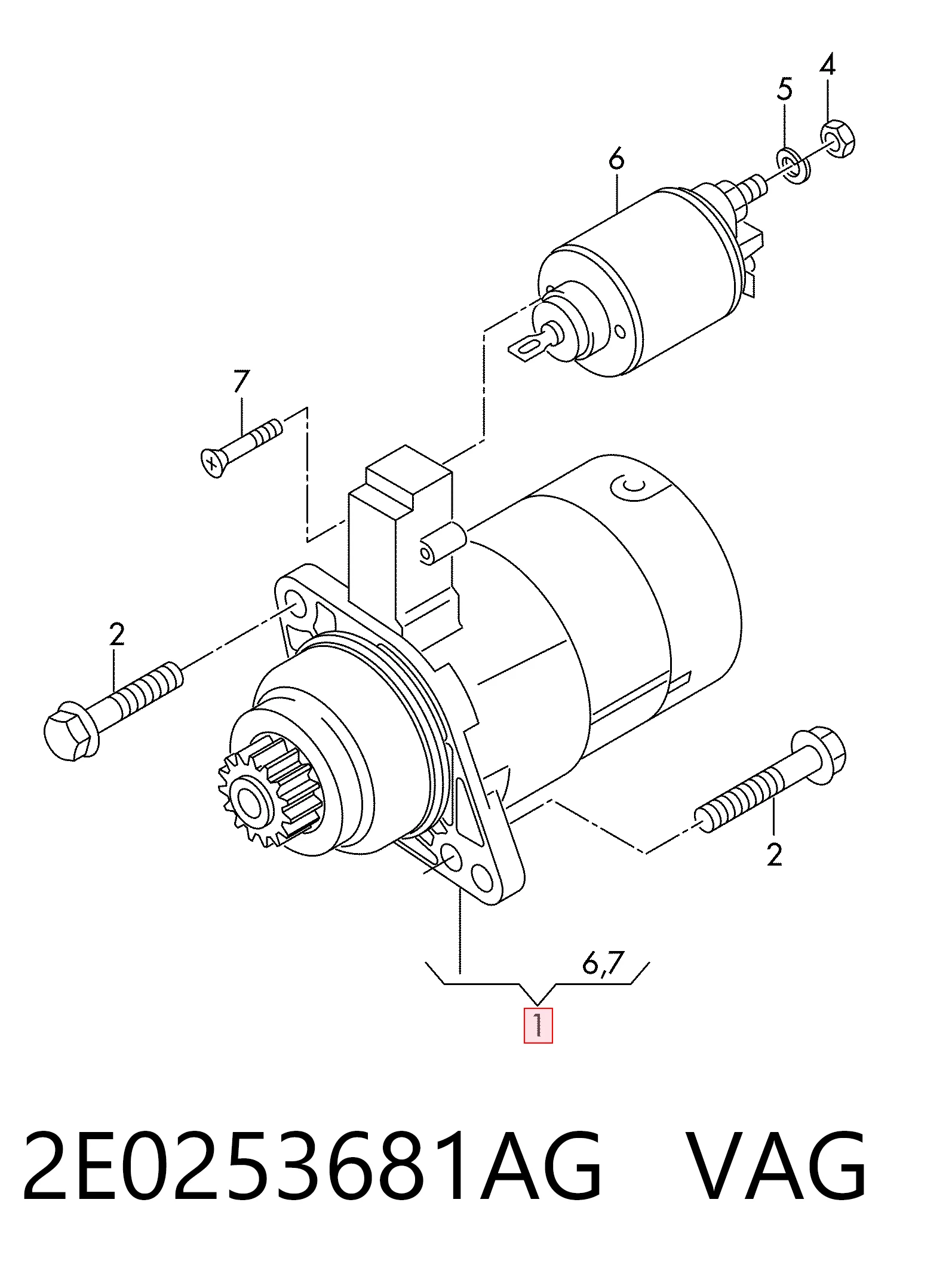 Comprar Motores de arranque Caddy IV SAB, SAJ