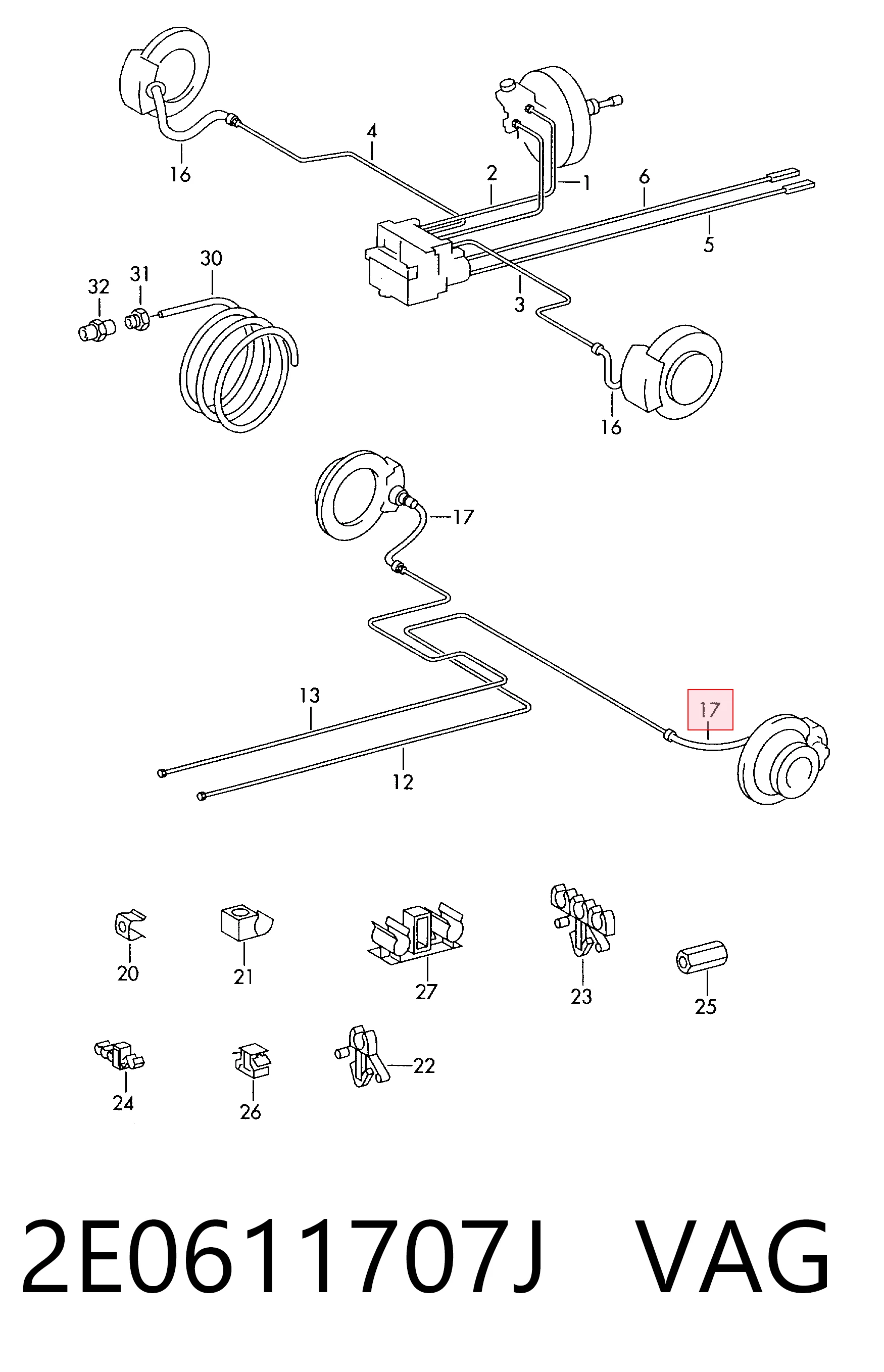 Comprar Tubo flexible de frenos delantero Crafter  2E, 2EE, 2EK