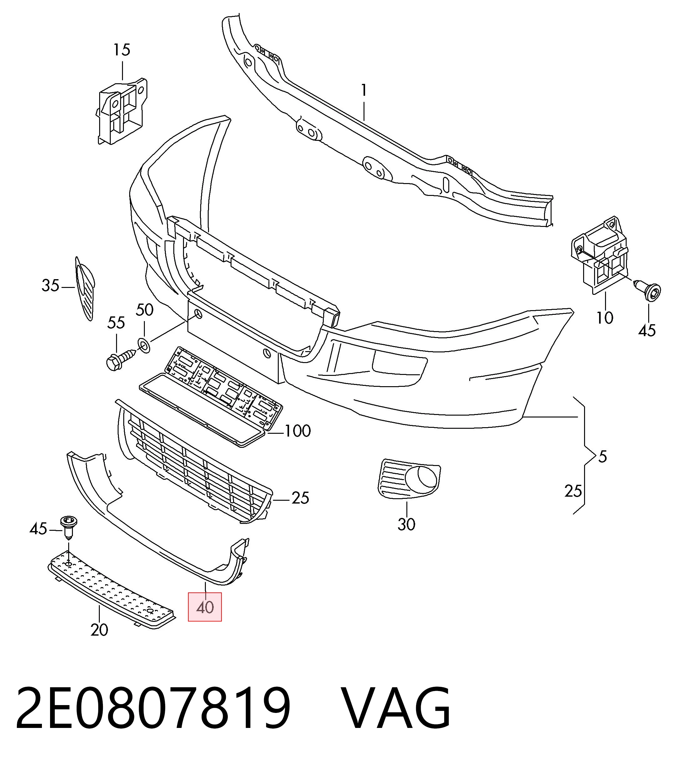 2E0807819 VAG