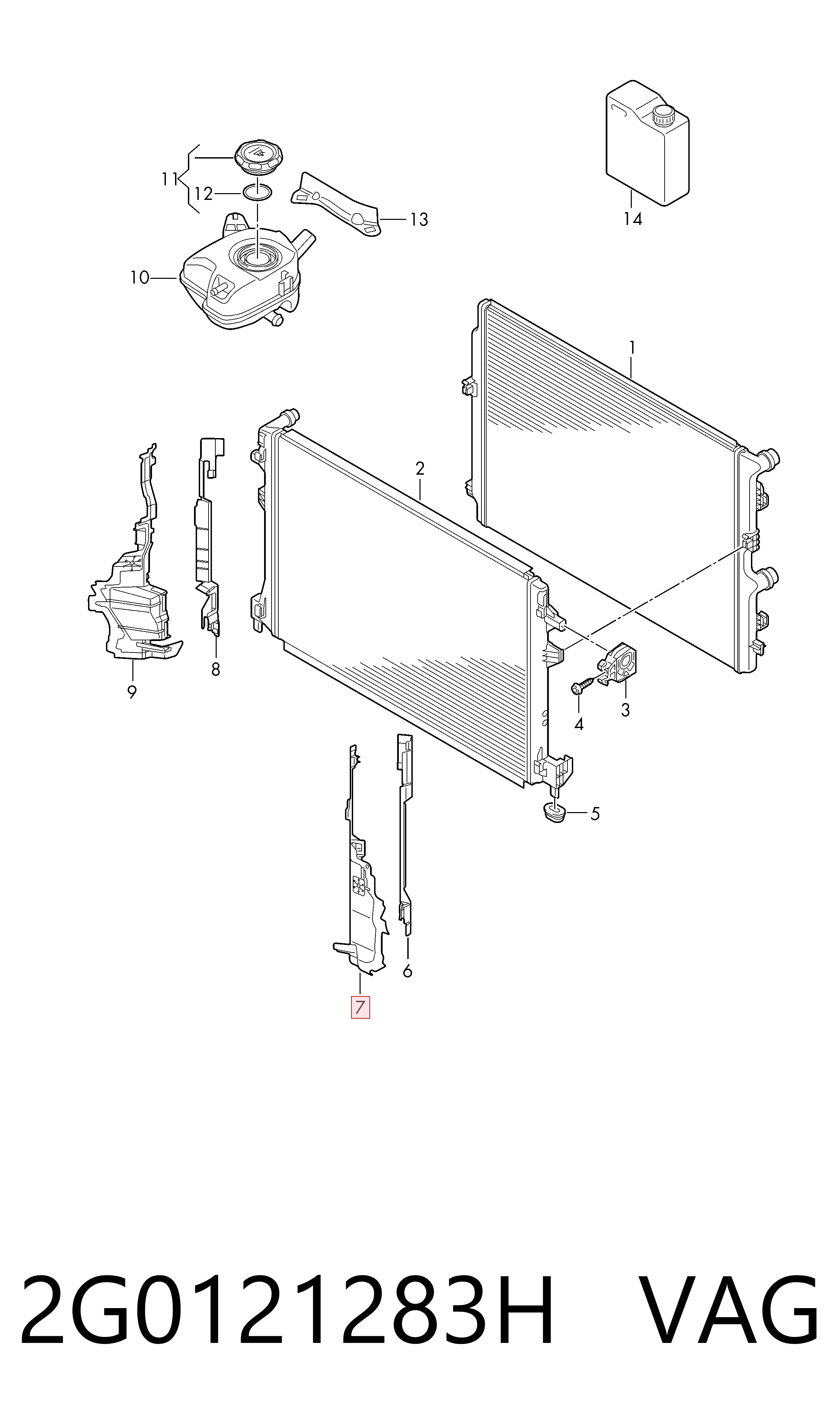  VAG 2G0121283H precio, desde 21,84 EUR