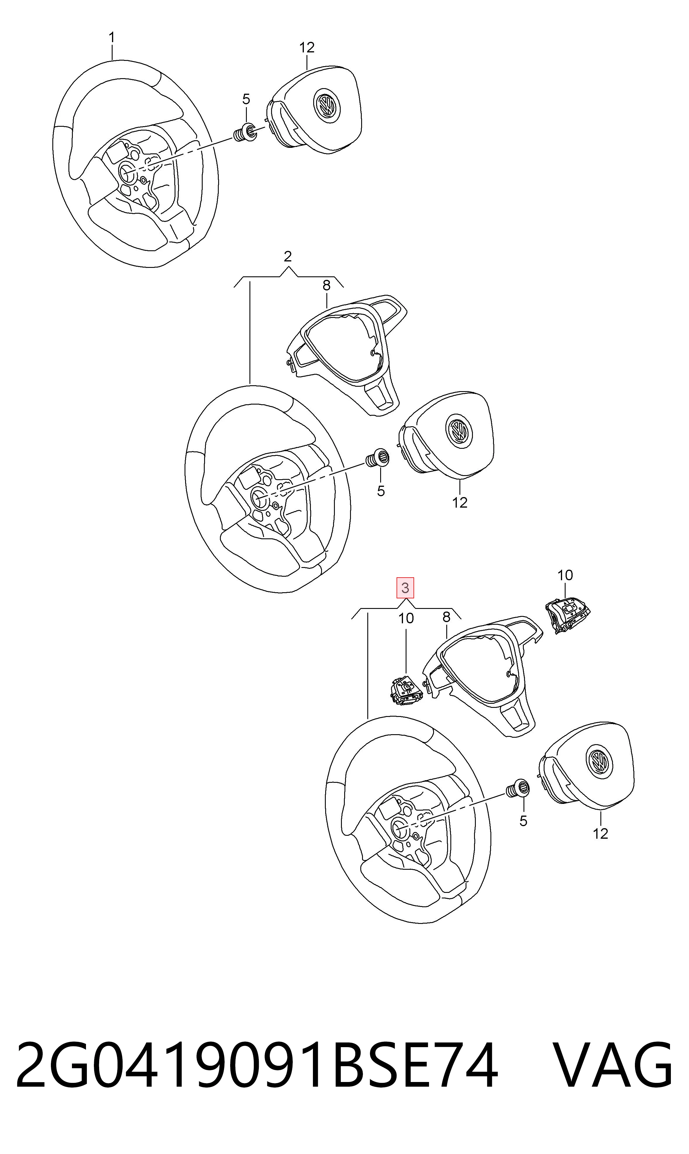 Comprar Volante Volkswagen Polo VI AW1, BZ1, AE1