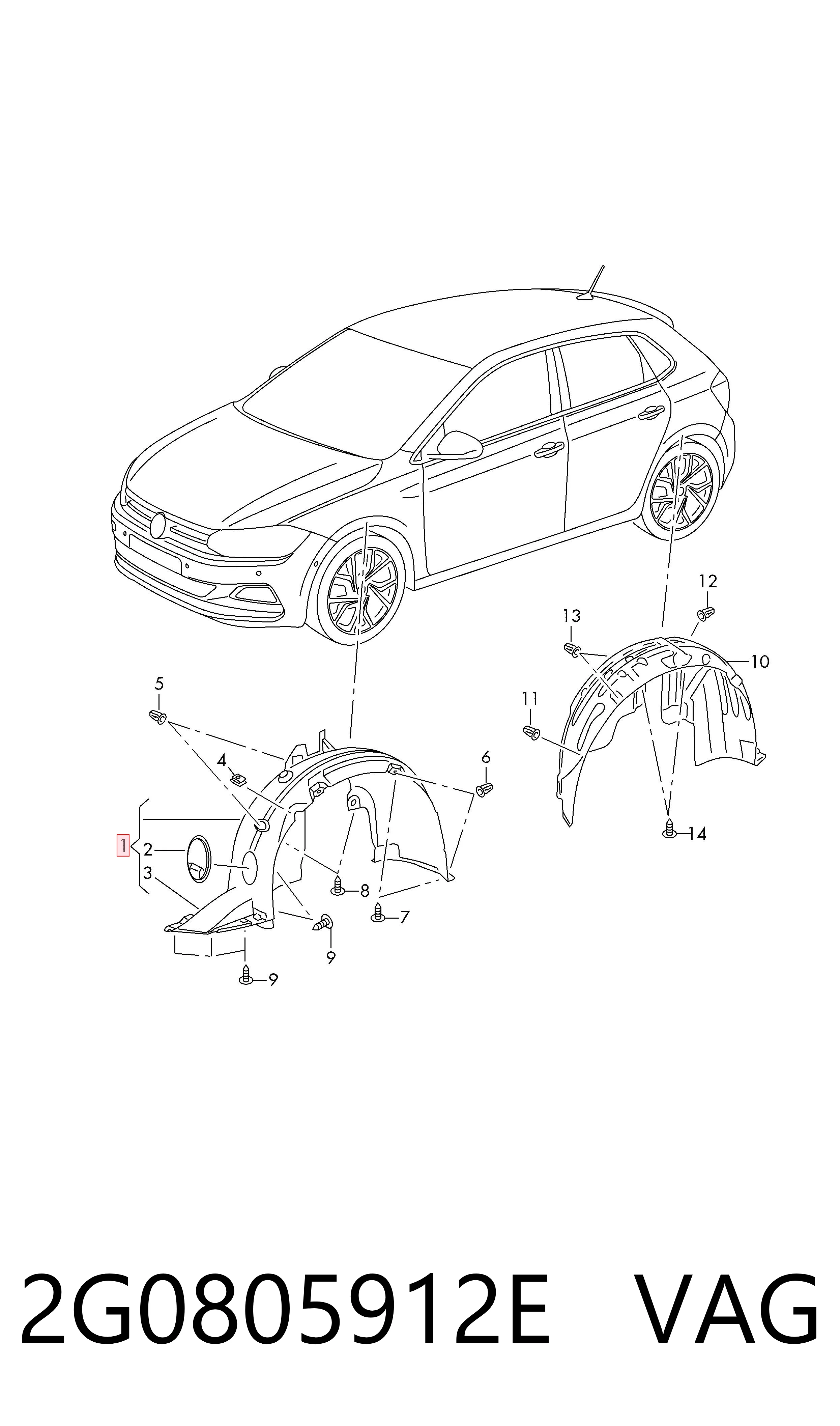  Paso rueda Volkswagen Polo 6