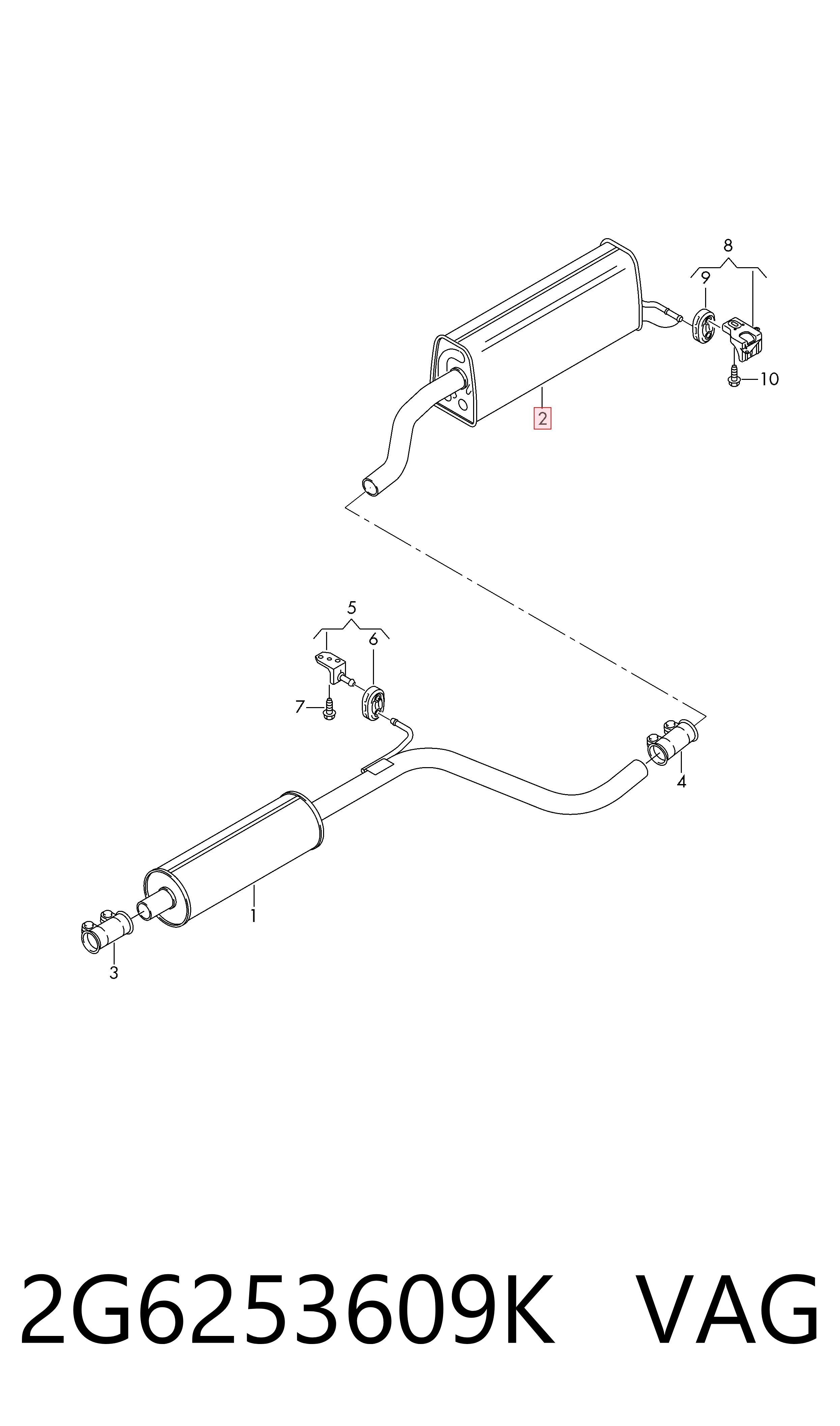 Comprar Silenciador trasero Seat Ibiza V KJ1, KJG a bajo precio