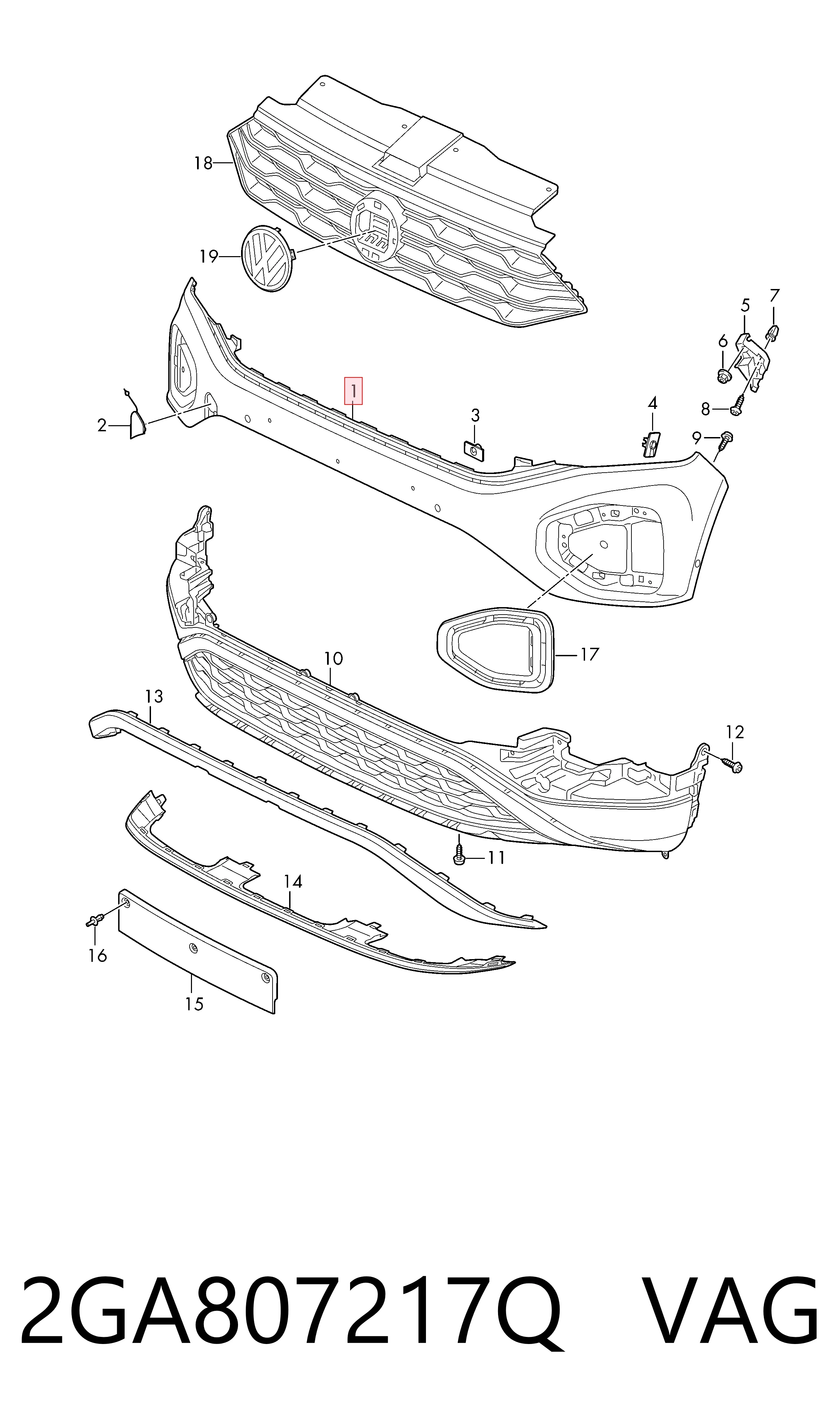 Comprar Paragolpes Volkswagen T-ROC  A11, D11