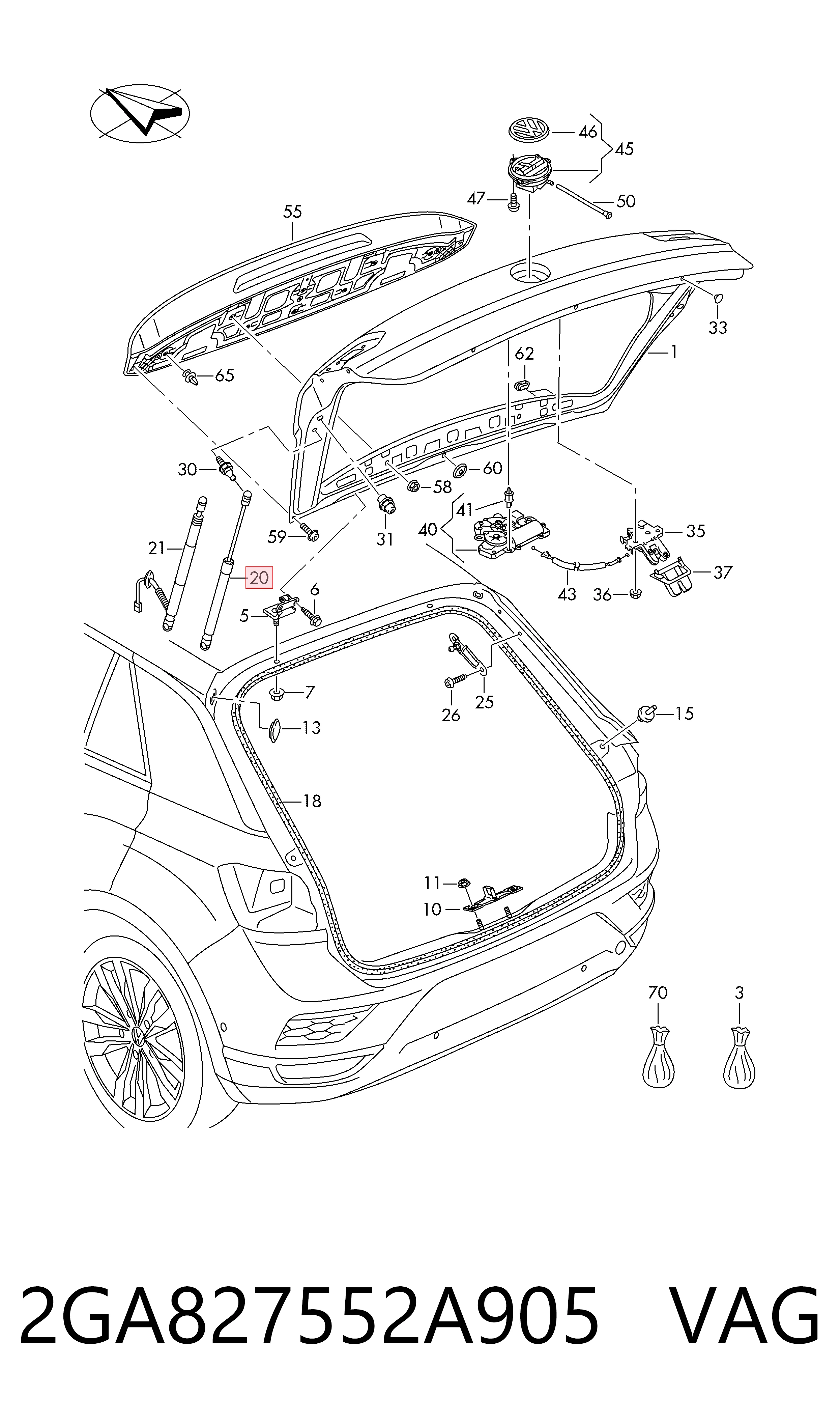 2GA827552A905 VAG