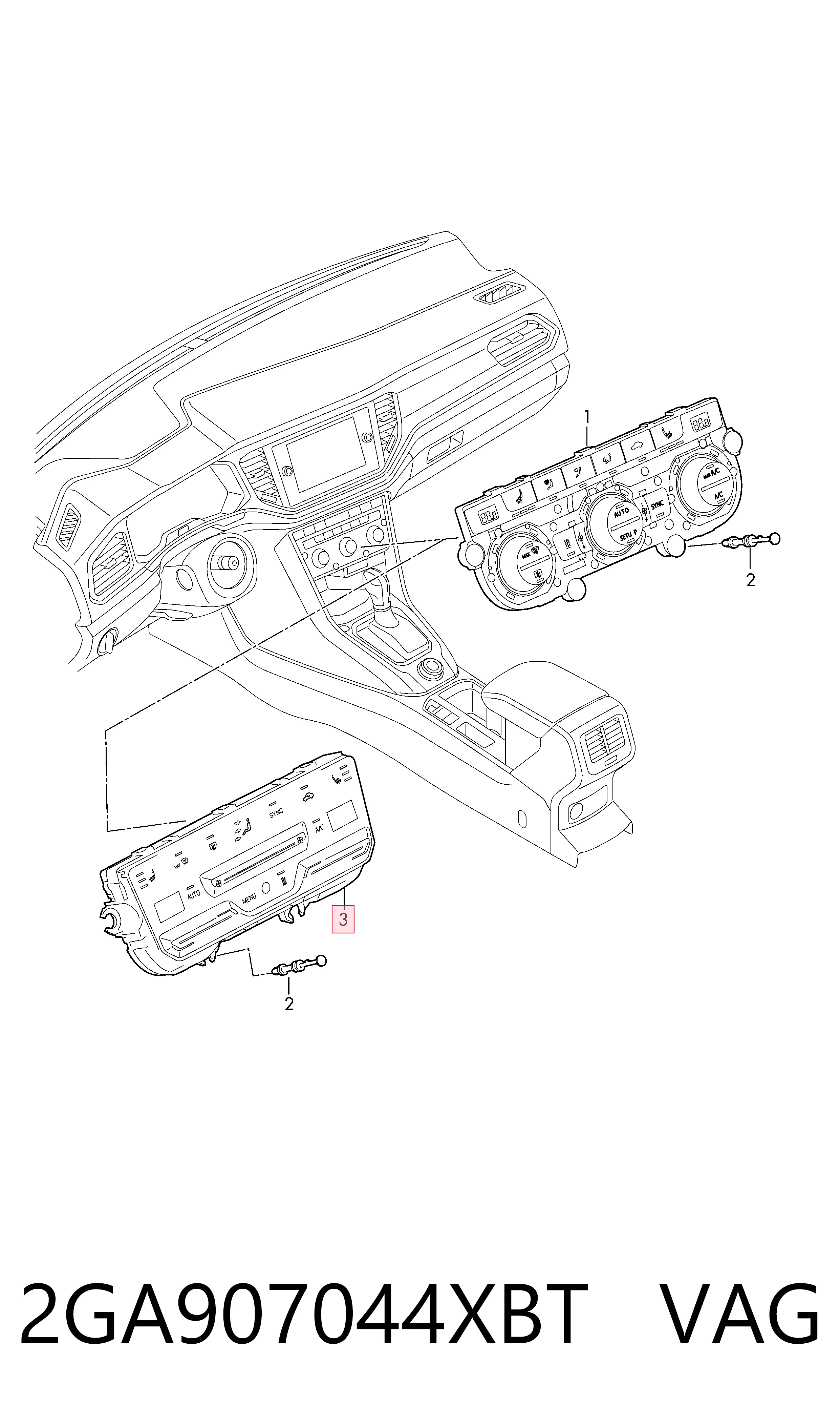 Unidad de control de la ventilación para Volkswagen T-ROC  A11, D11