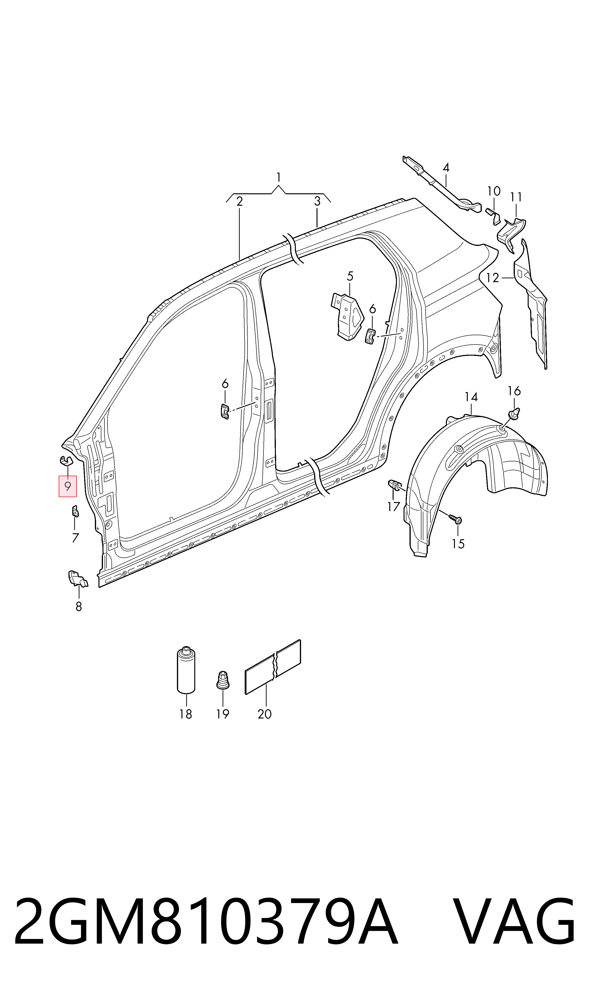 Comprar Aleta delantera izquierda Volkswagen T-CROSS  C11, D31