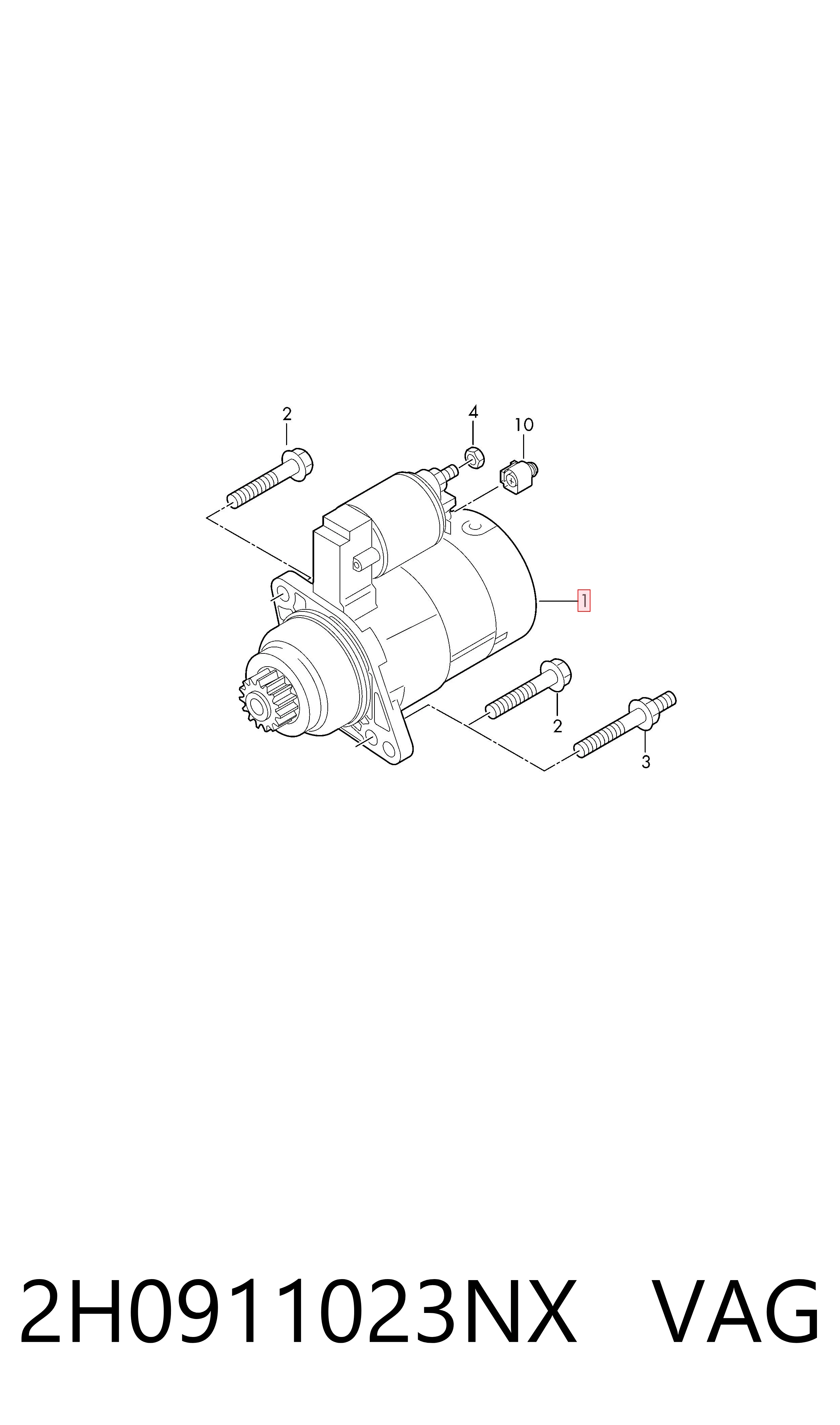 2H0911023NX VAG Arranque motores