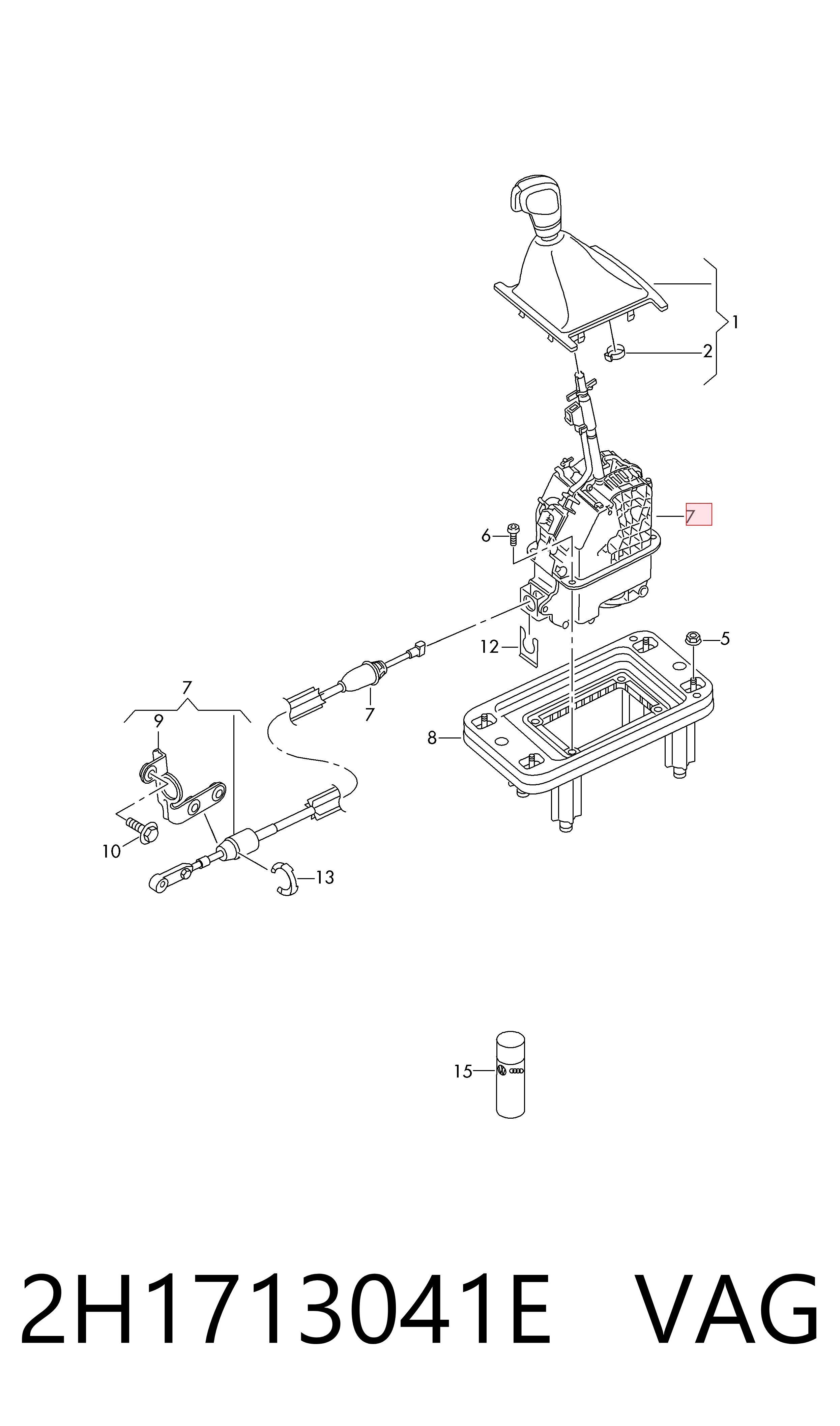 Mecanismo selector de marchas Volkswagen AMAROK pick-up (2HA, 2HB, S1B, S6B, S7A, S7B) (2010 - 2026) precio, desde 1125,41 EUR