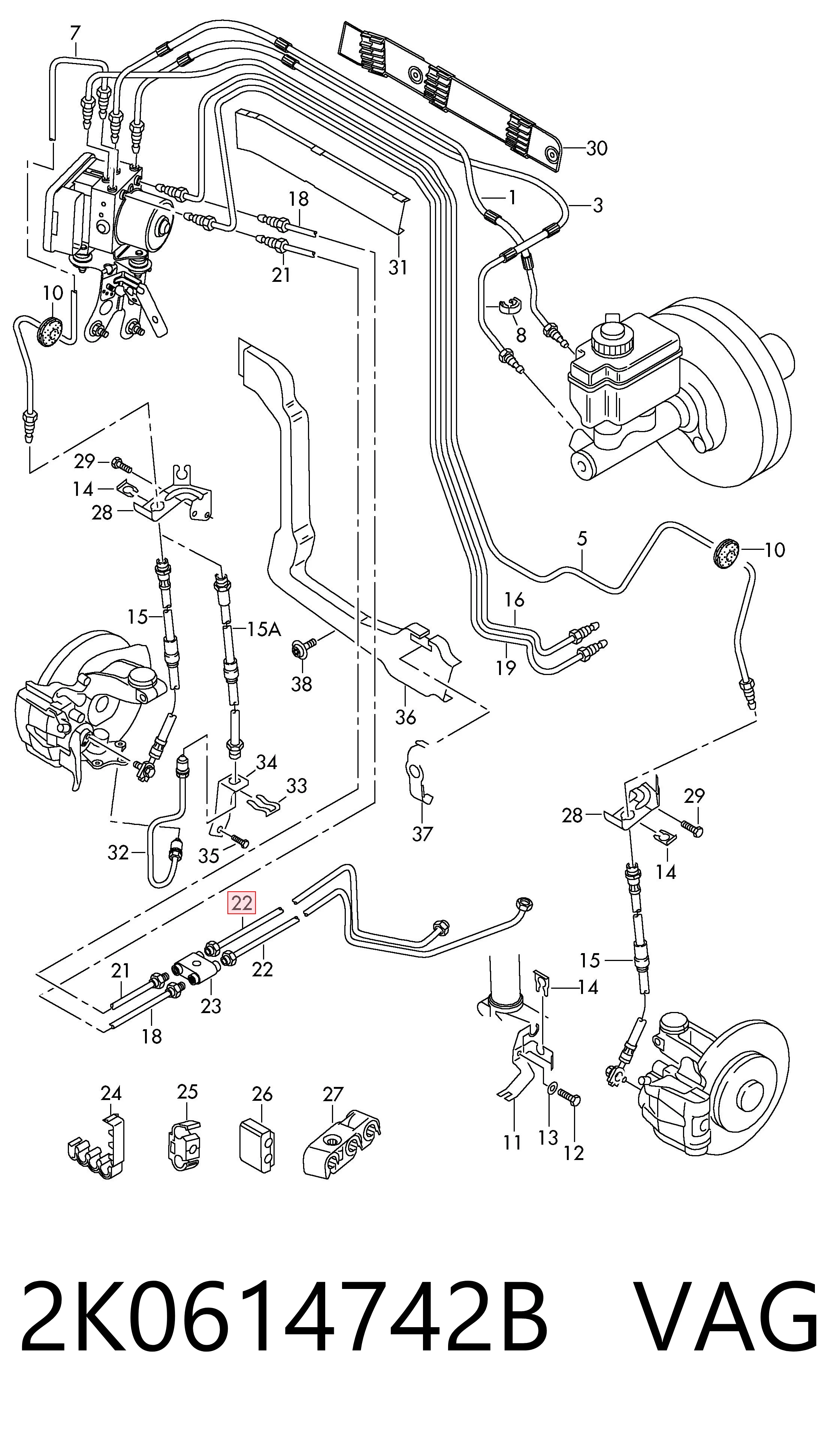 2K0614742B VAG