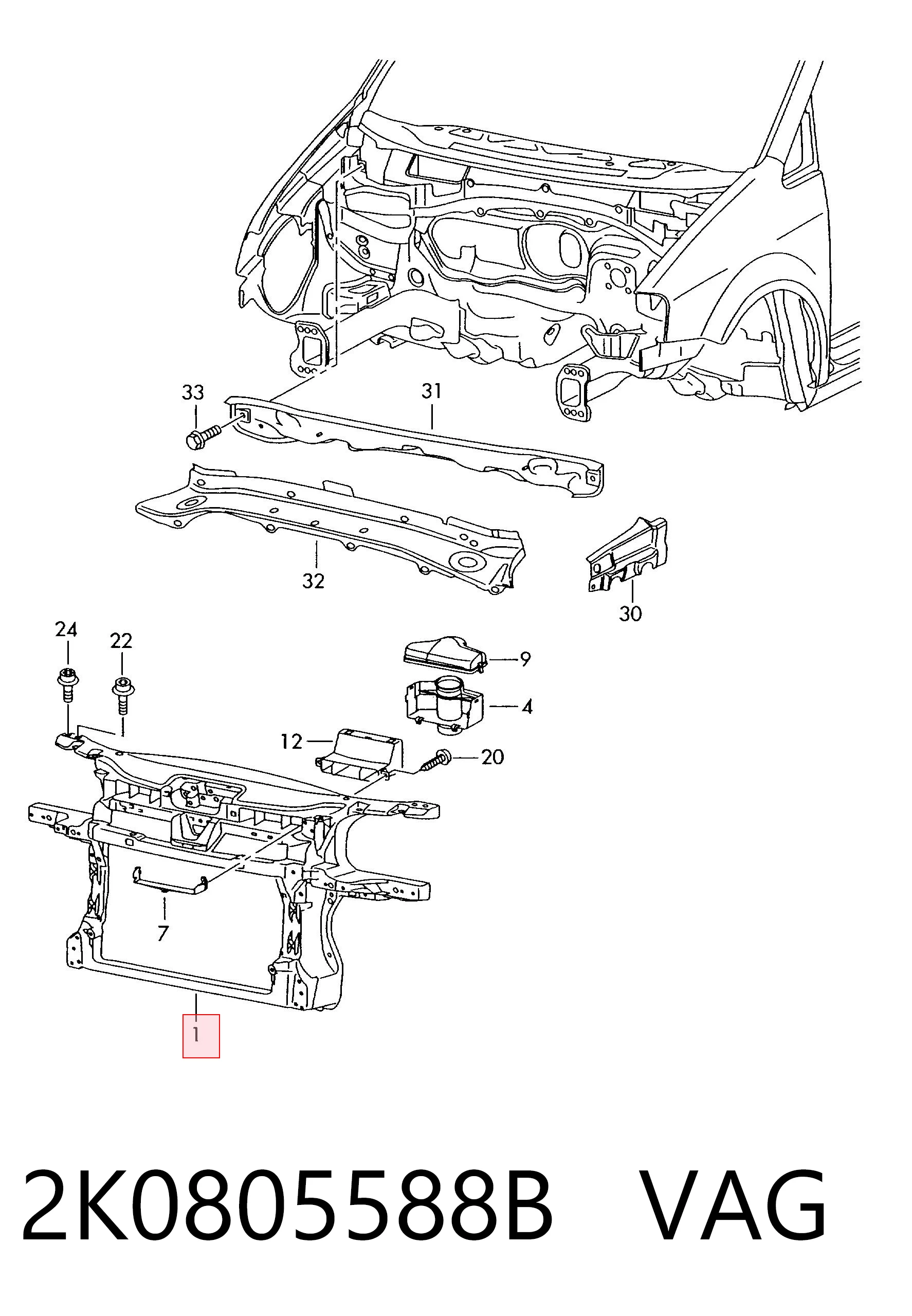 2K0805588B VAG