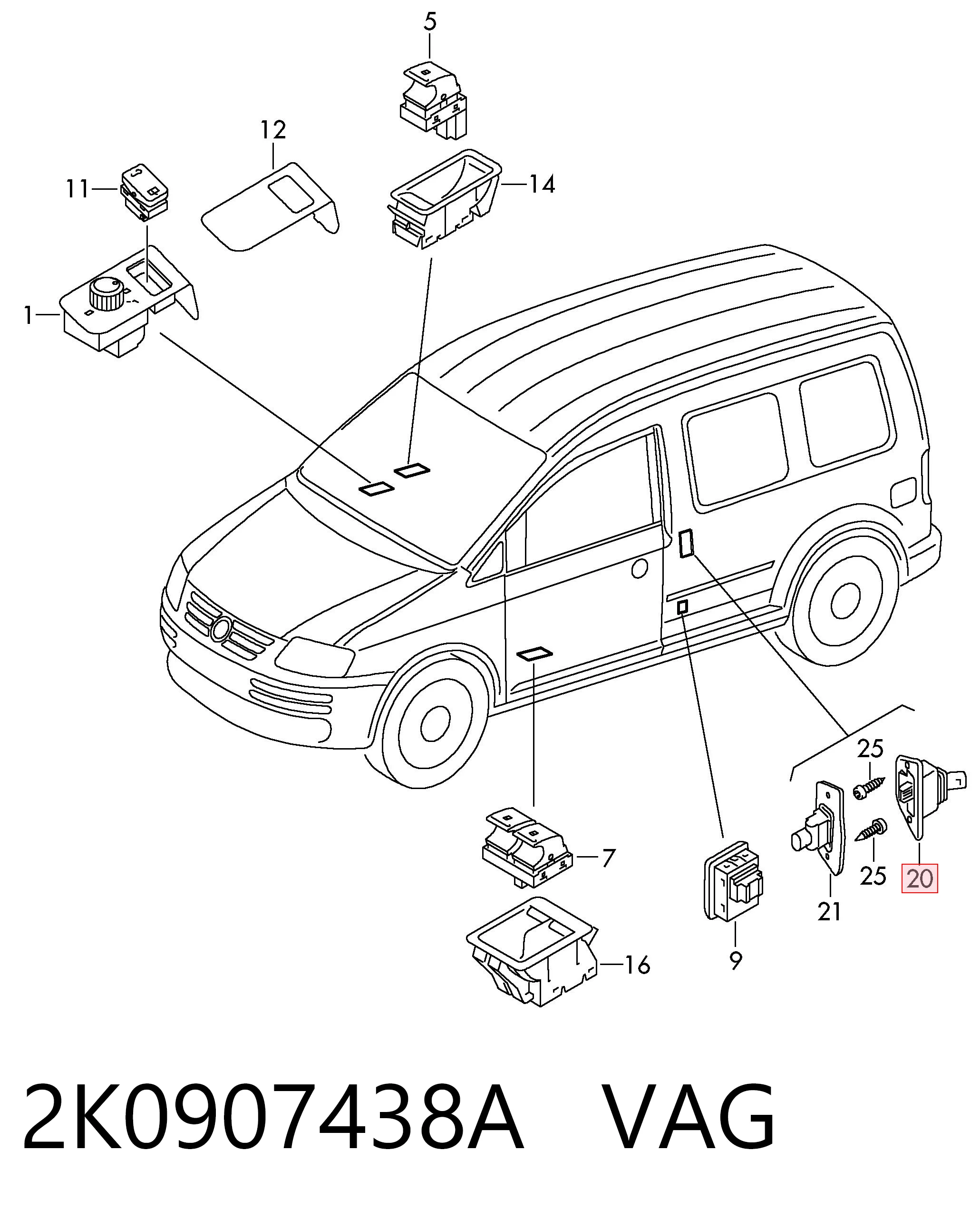 2K0907438A VAG