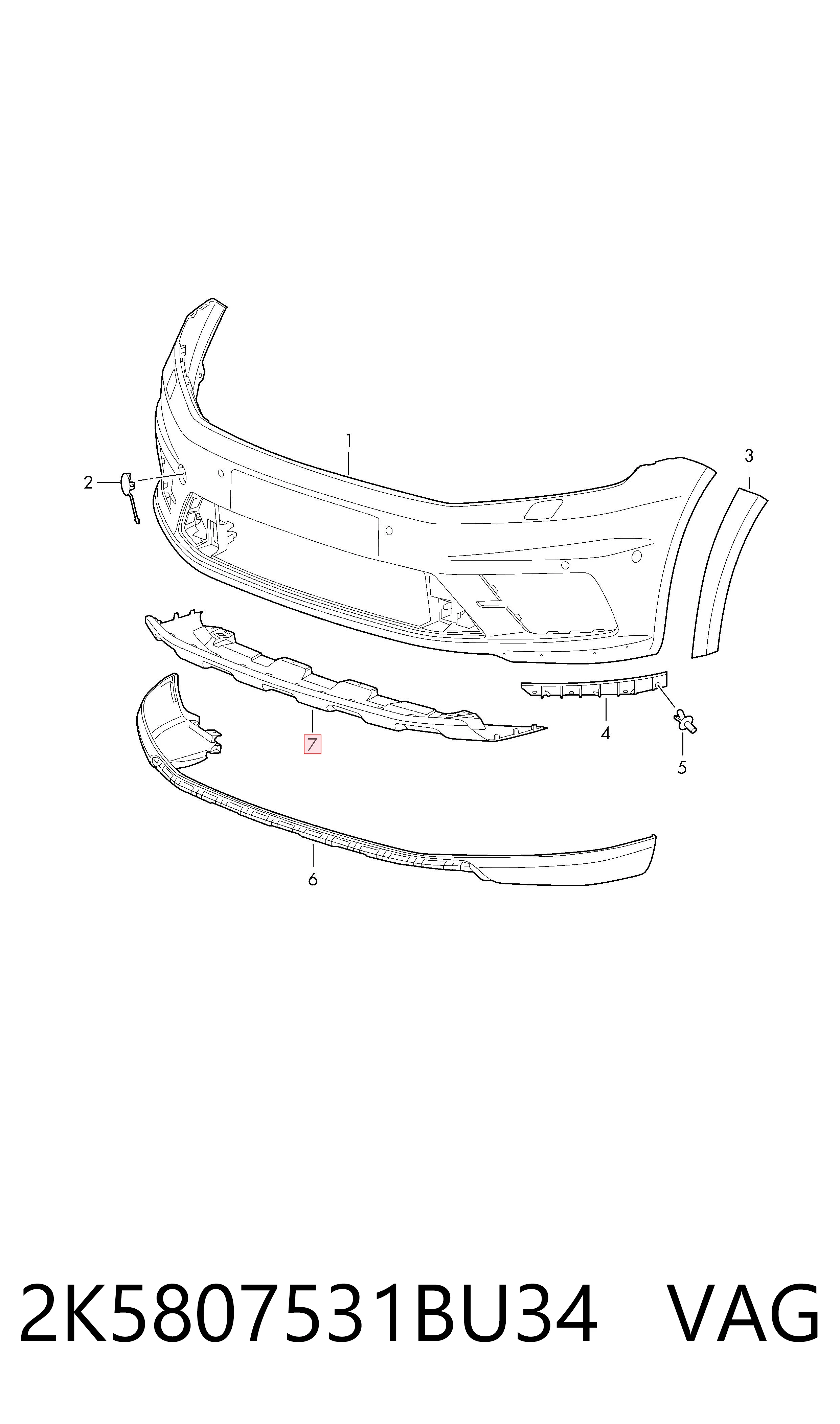 2K5807531BU34 VAG