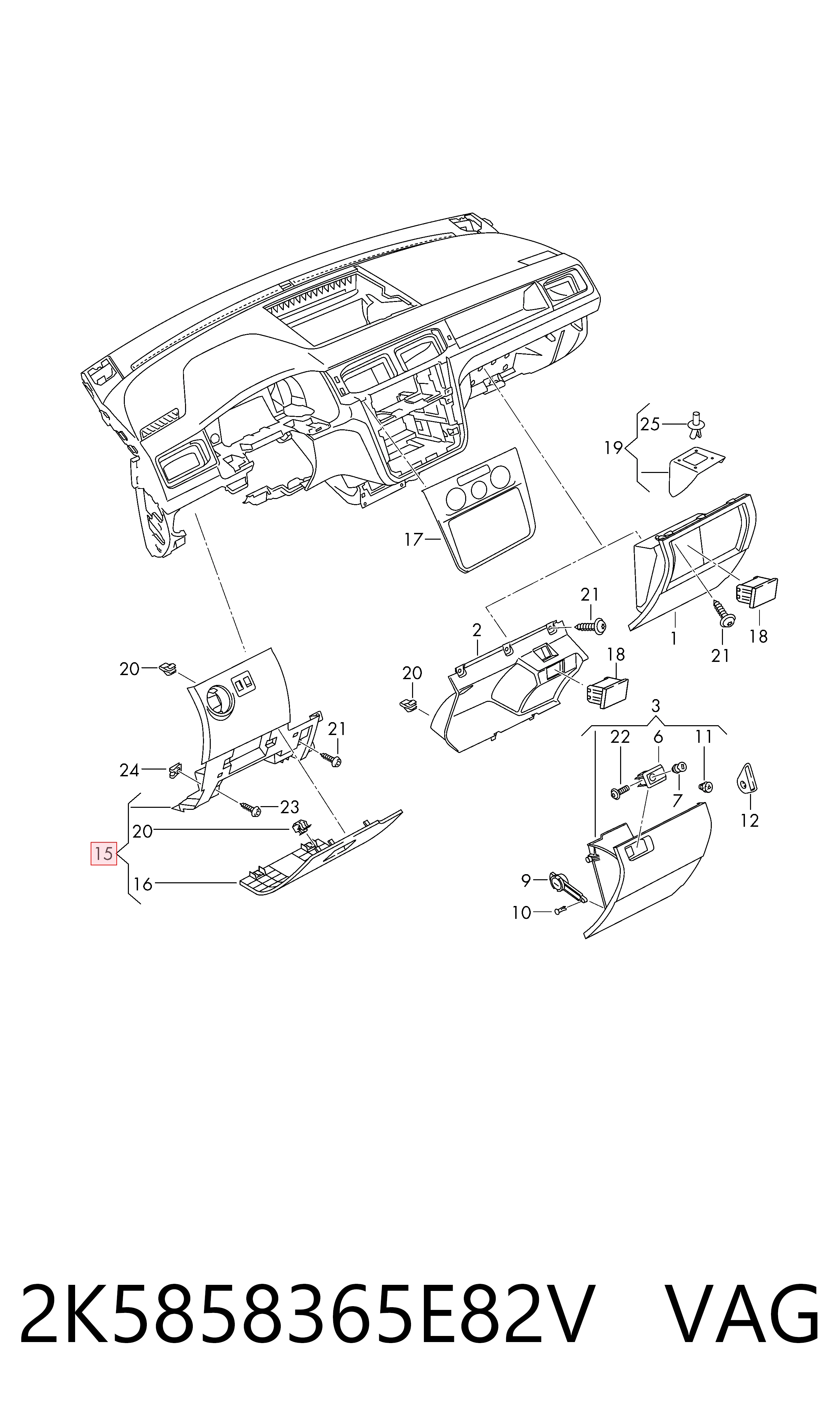 2K5858365E82V VAG